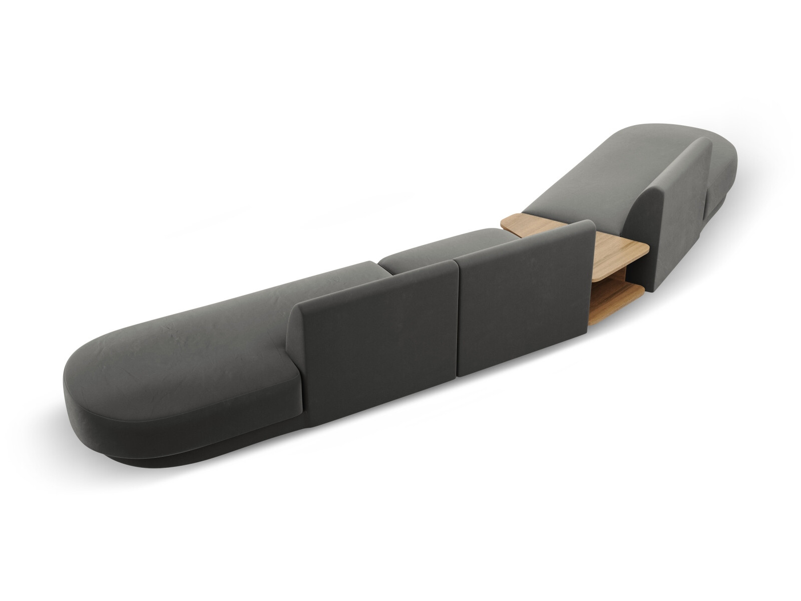 Modulares Ecksofa Tivlomi 120 (Bluvel 13)
