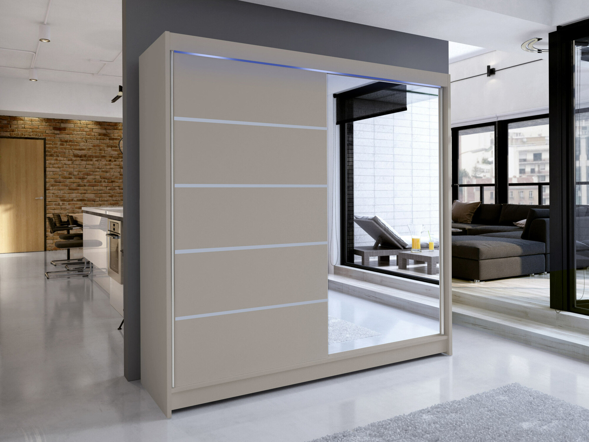 Kleiderschrank Closico Cavaris III (Kaschmir)
