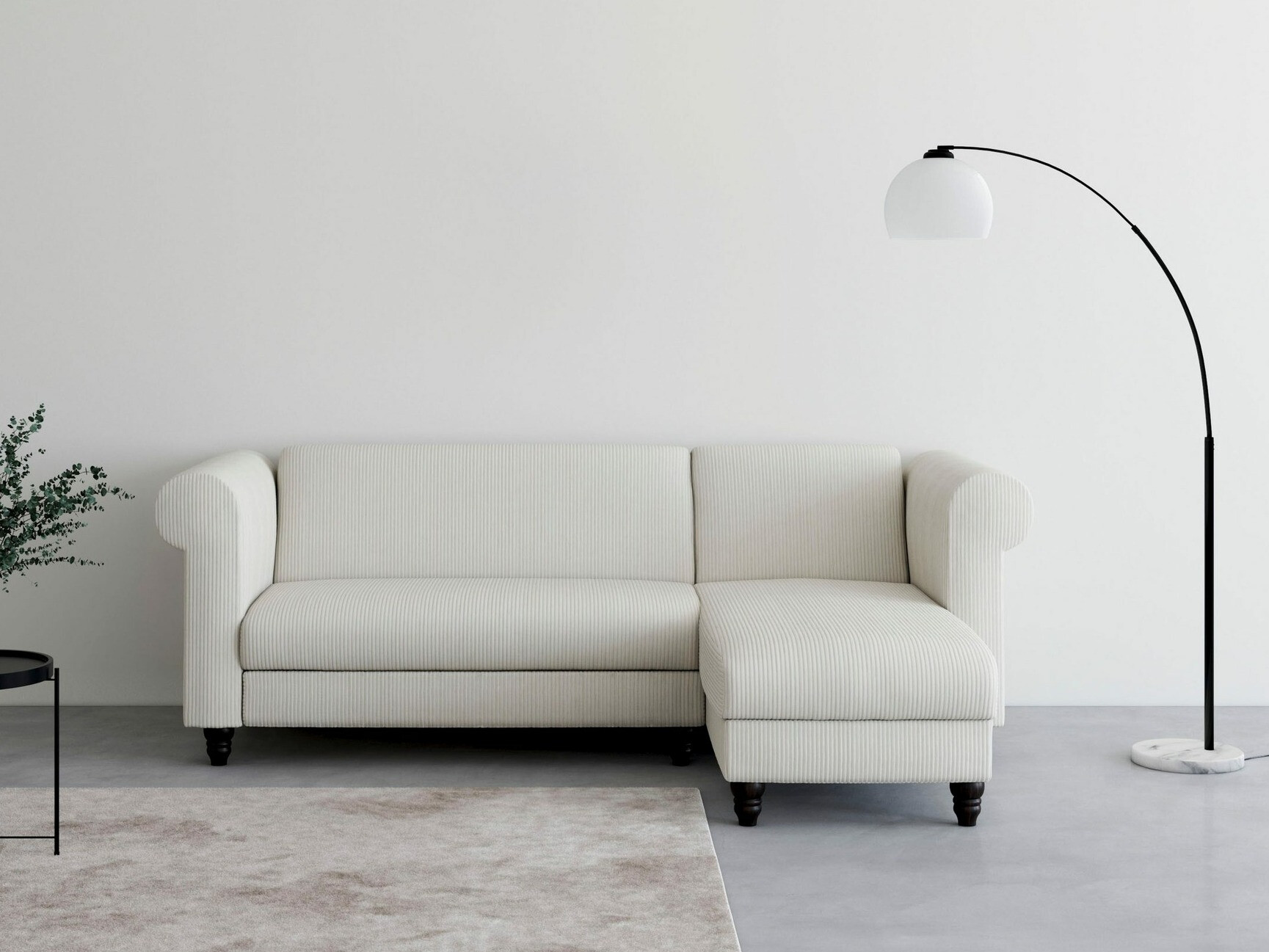 Ecksofa Tulsa 677 (Cremefarben)