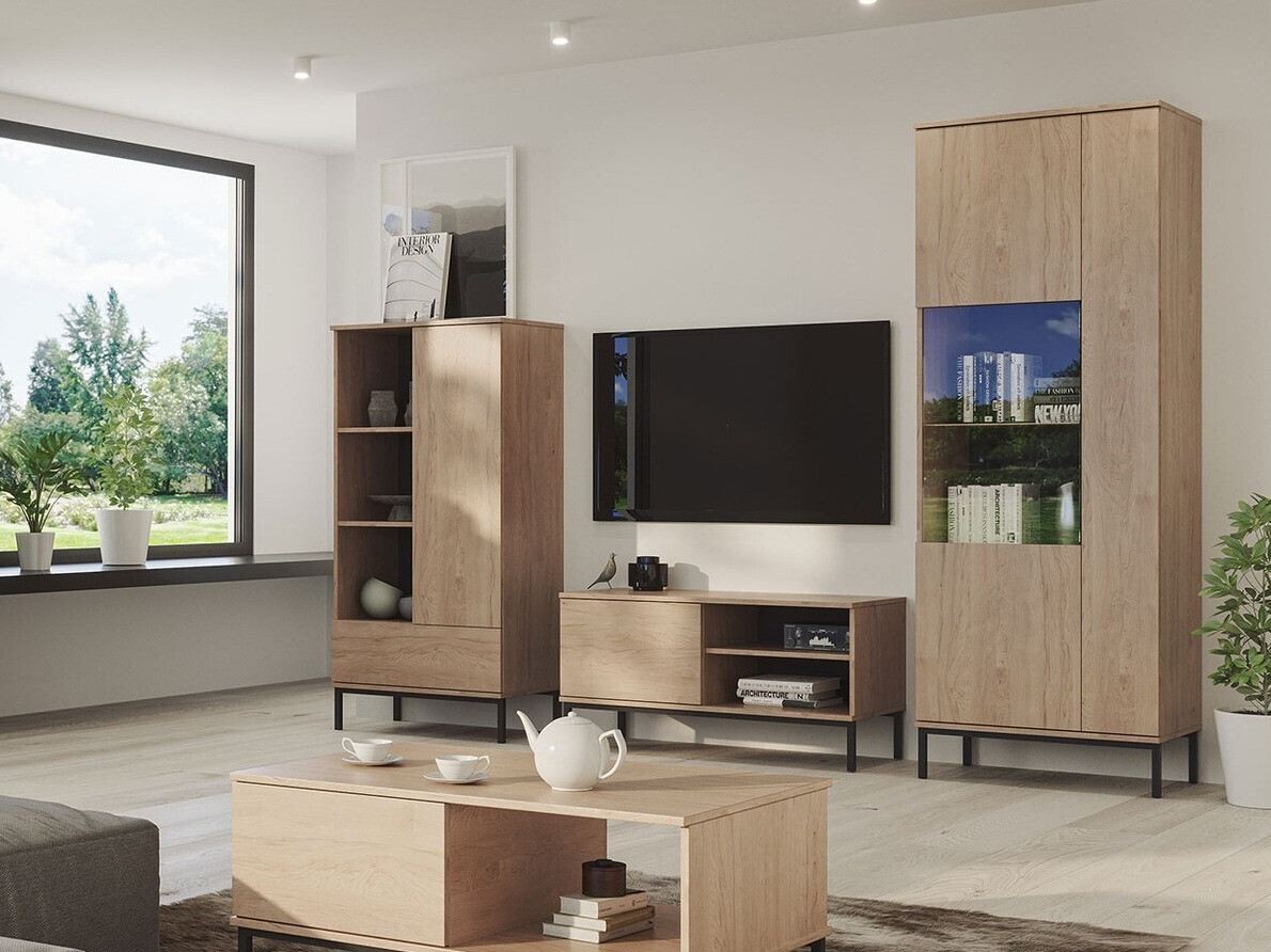 Wohnzimmer-Set Lomsore 109 (Helles Holz)