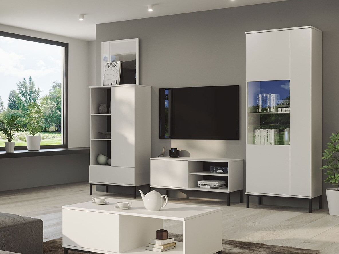 Wohnzimmer-Set Lomsore 109 (Weiss)
