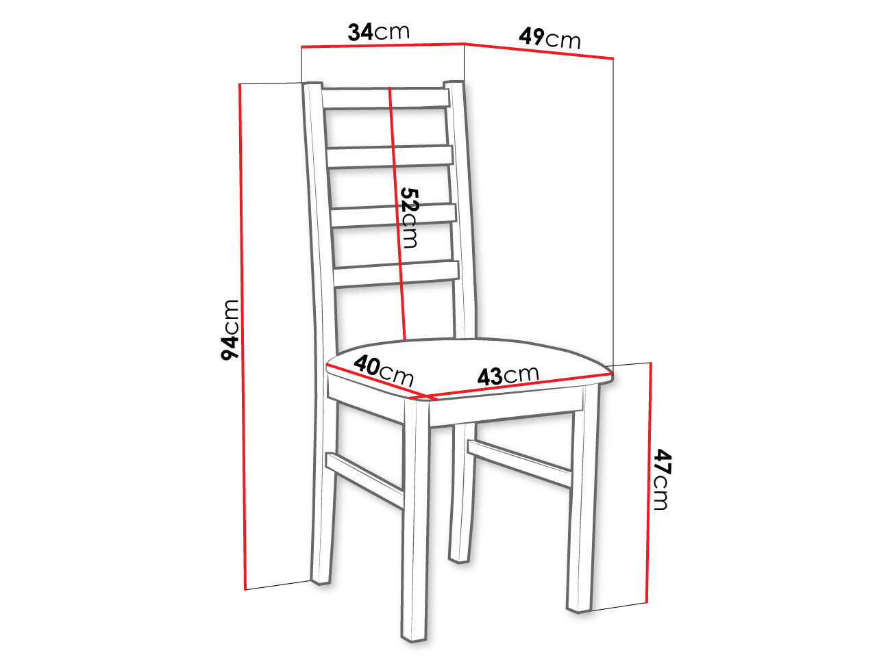 Stuhl Victorville 171 (Sonoma eichenholz)