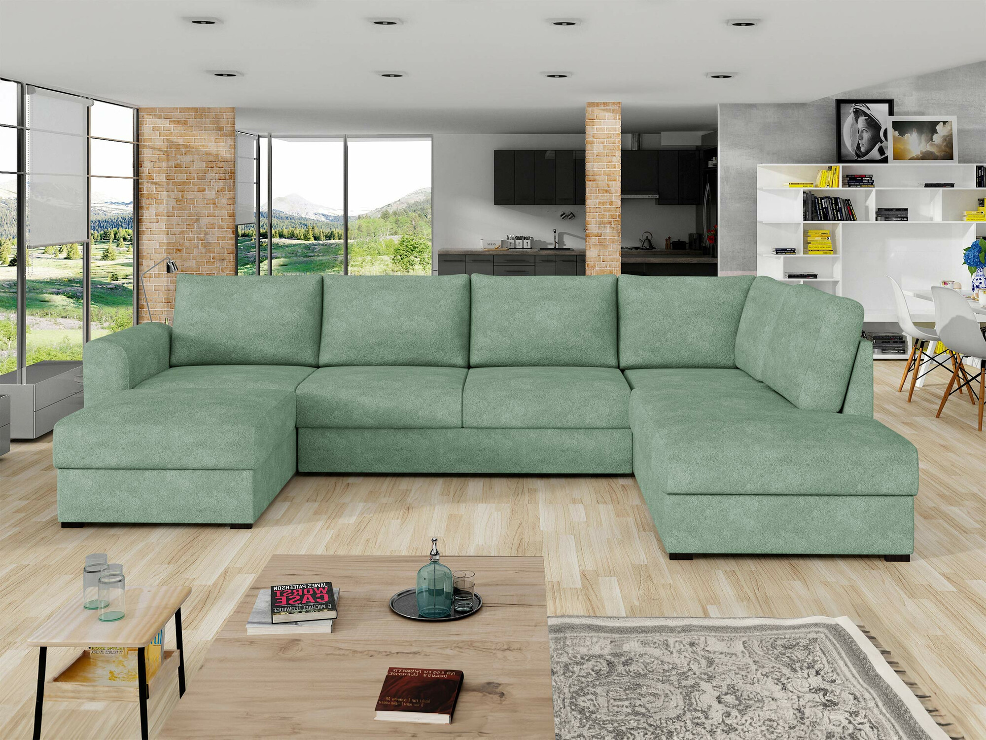 Ecksofa Comfivo Flumen (Coral 55)