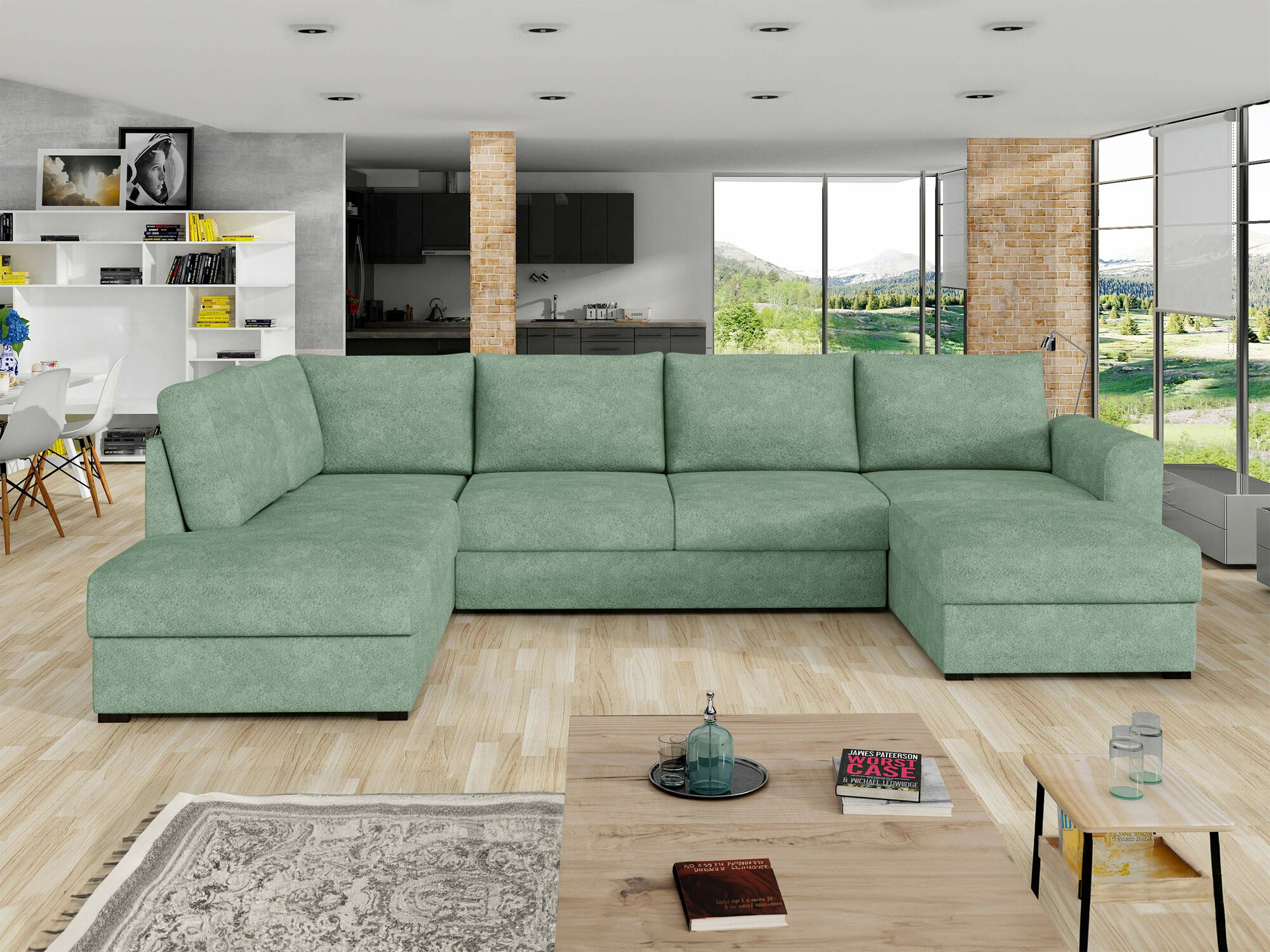 Ecksofa Comfivo Flumen (Coral 55)