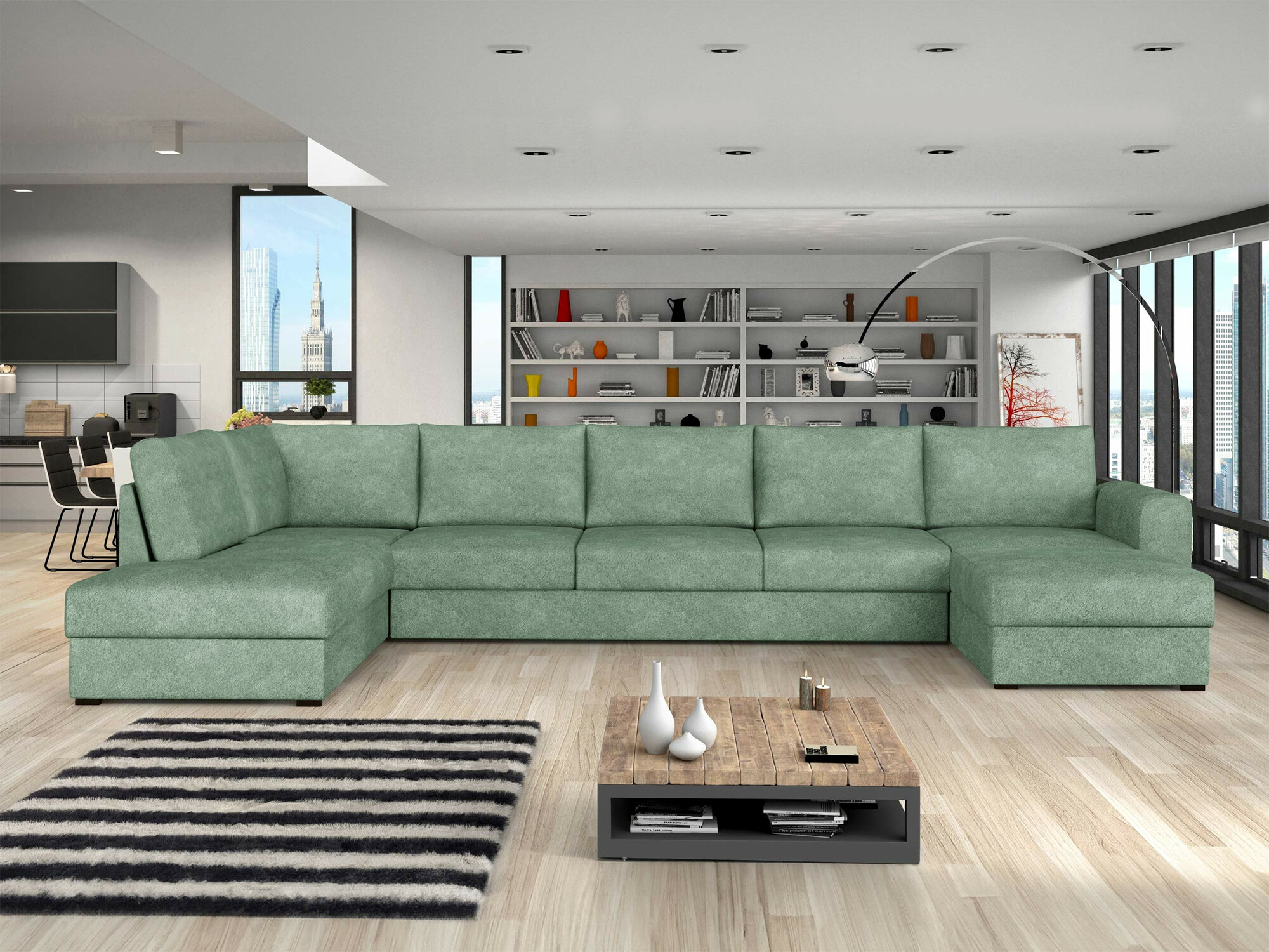 Ecksofa Comfivo Flumen I (Coral 55)