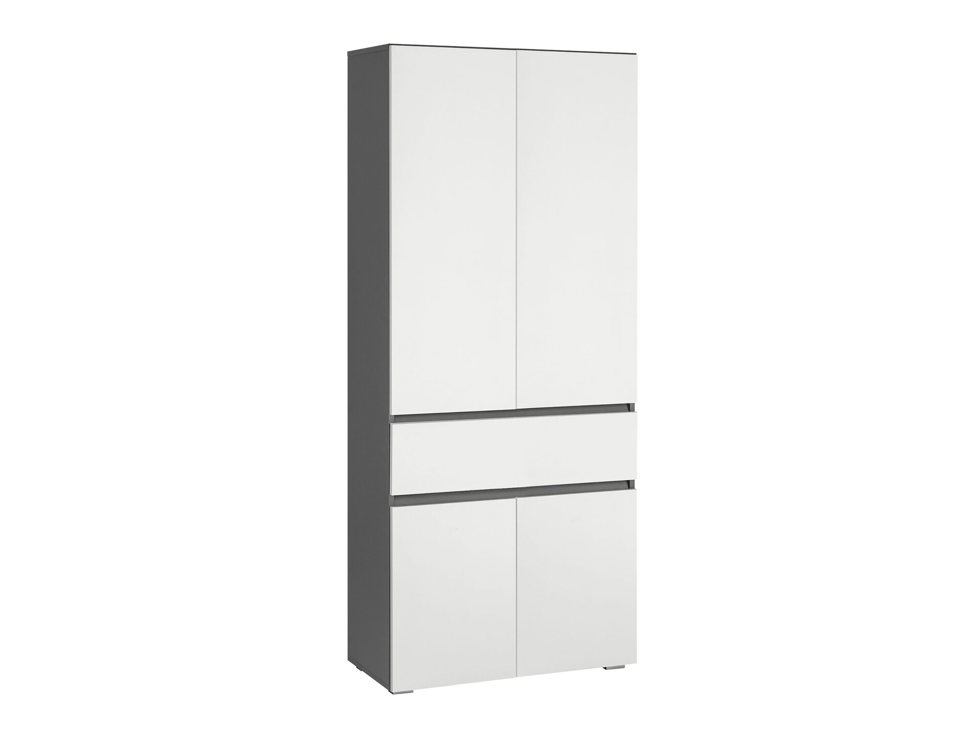 Stehender Badezimmerschrank Soncamu 113 (Weiss + Anthrazit)