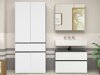 Stehender Badezimmerschrank Soncamu 113 (Weiss + Anthrazit)