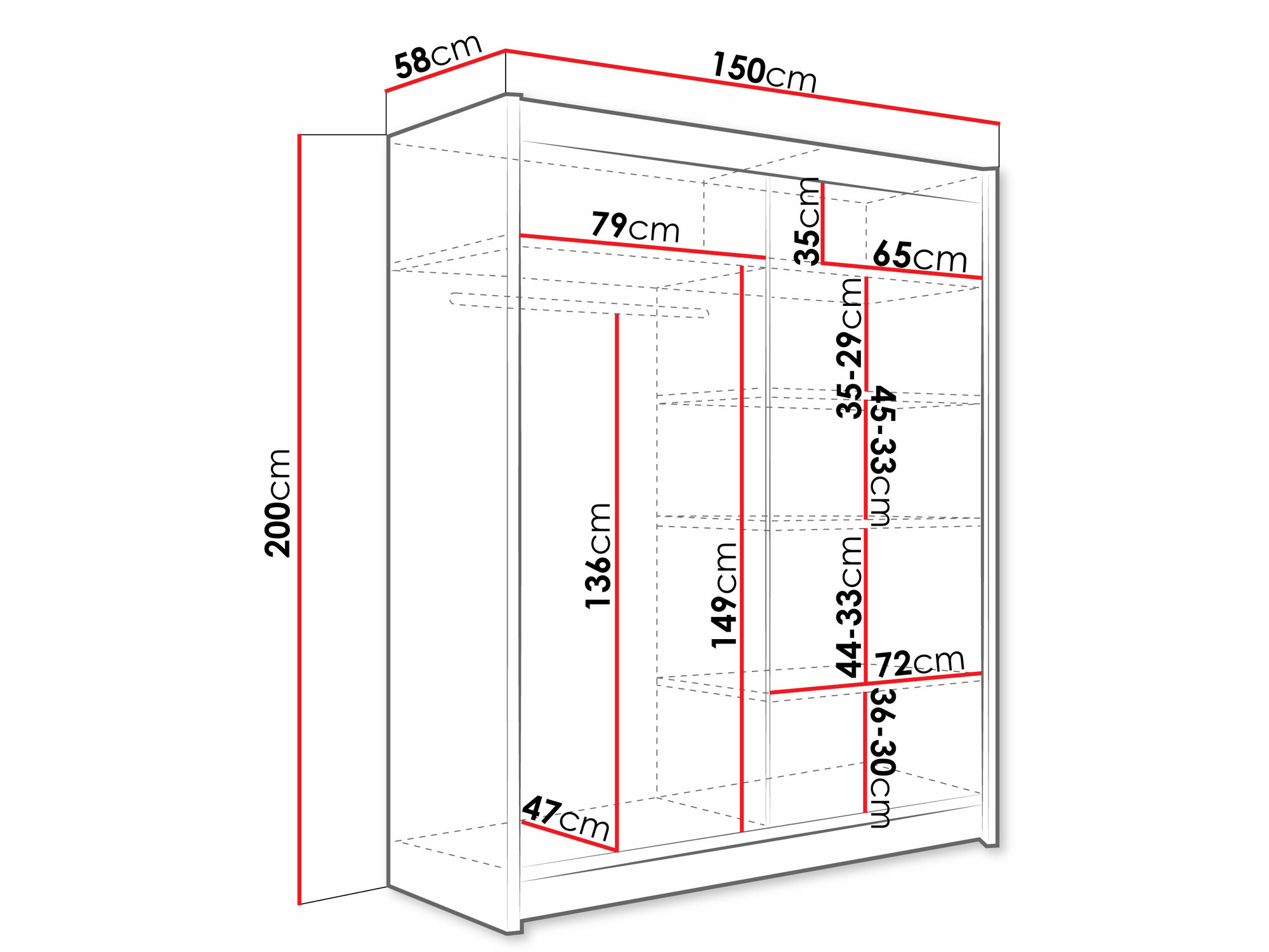 Kleiderschrank Closico Camera X (Trüffel eichenholzoptik)