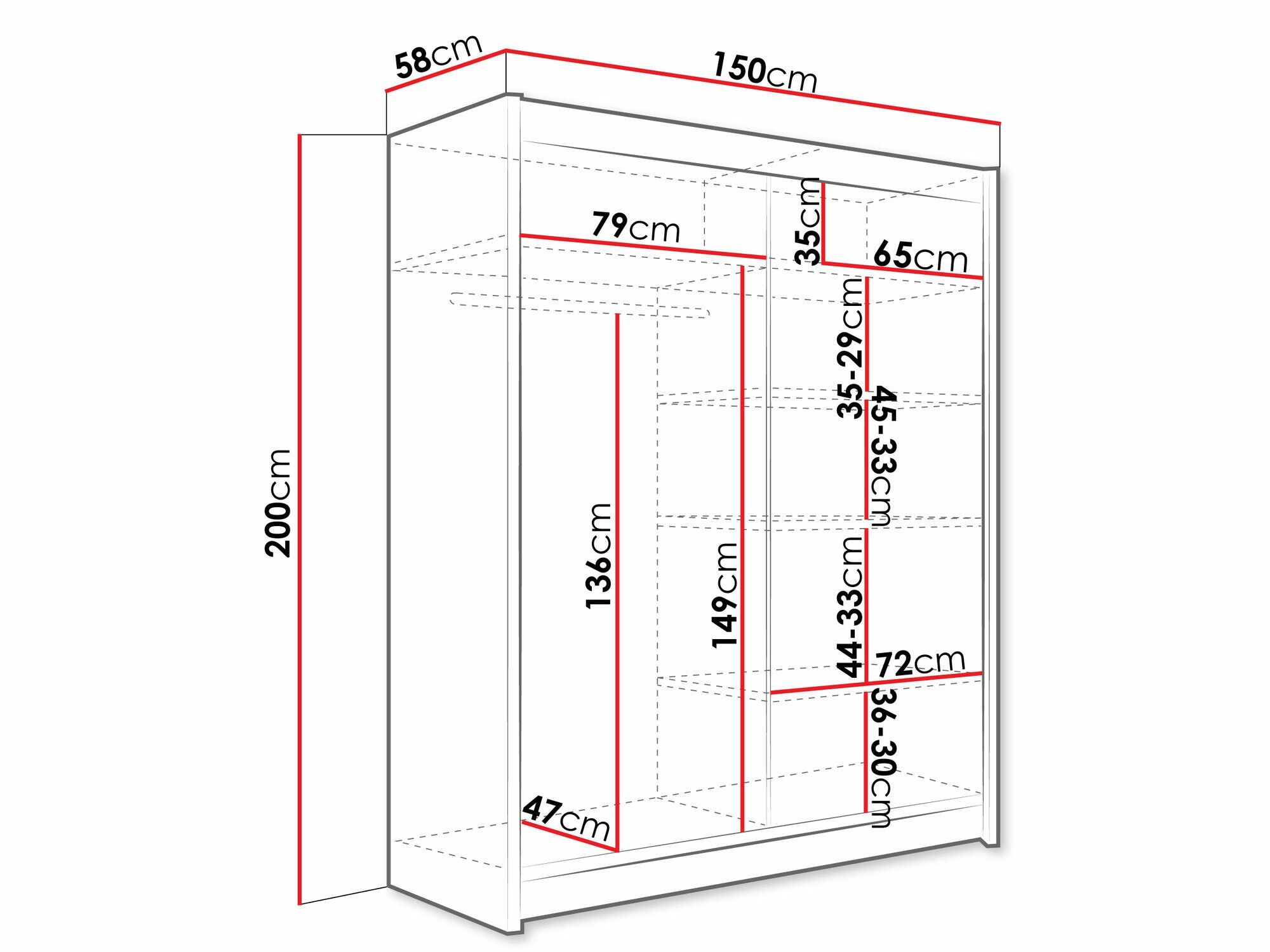 Kleiderschrank Closico Camera XII (Sonoma eichenholz)