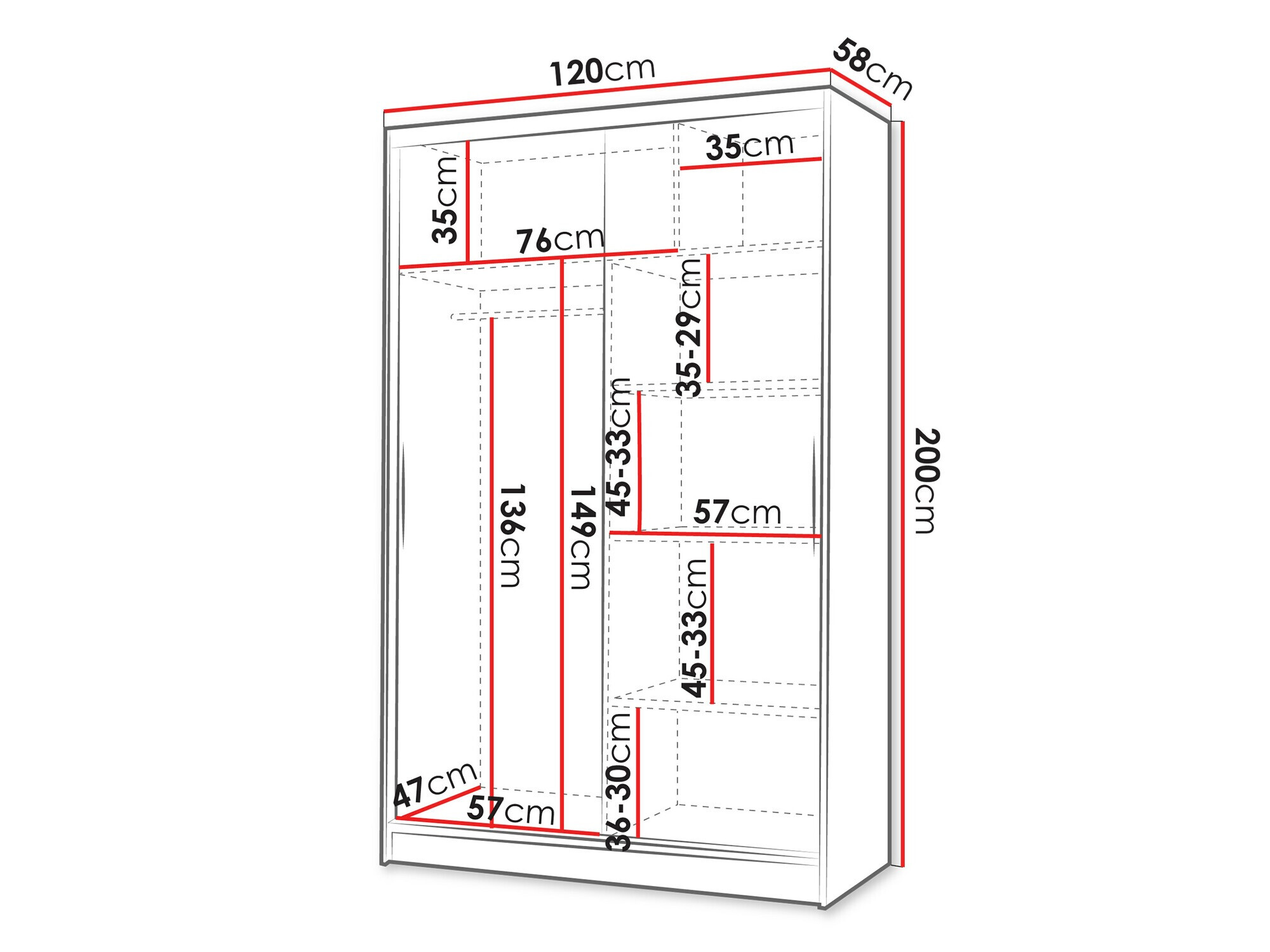 Kleiderschrank Closico Salvor V (Kaschmir)
