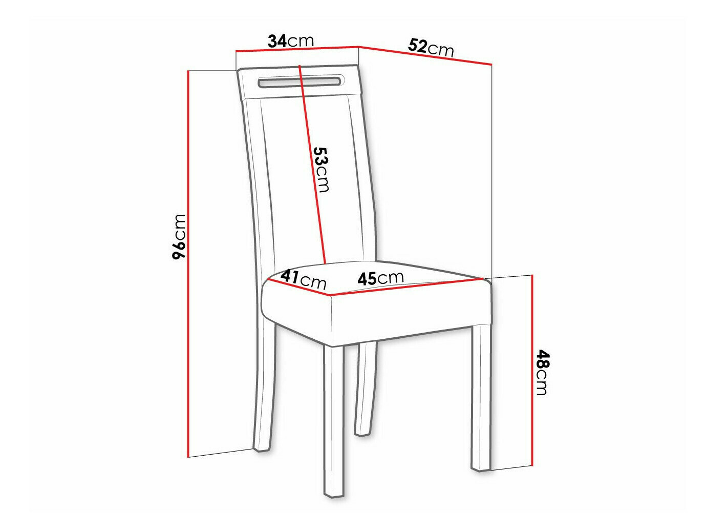 Stuhl Victorville 162 (Sonoma eichenholz)