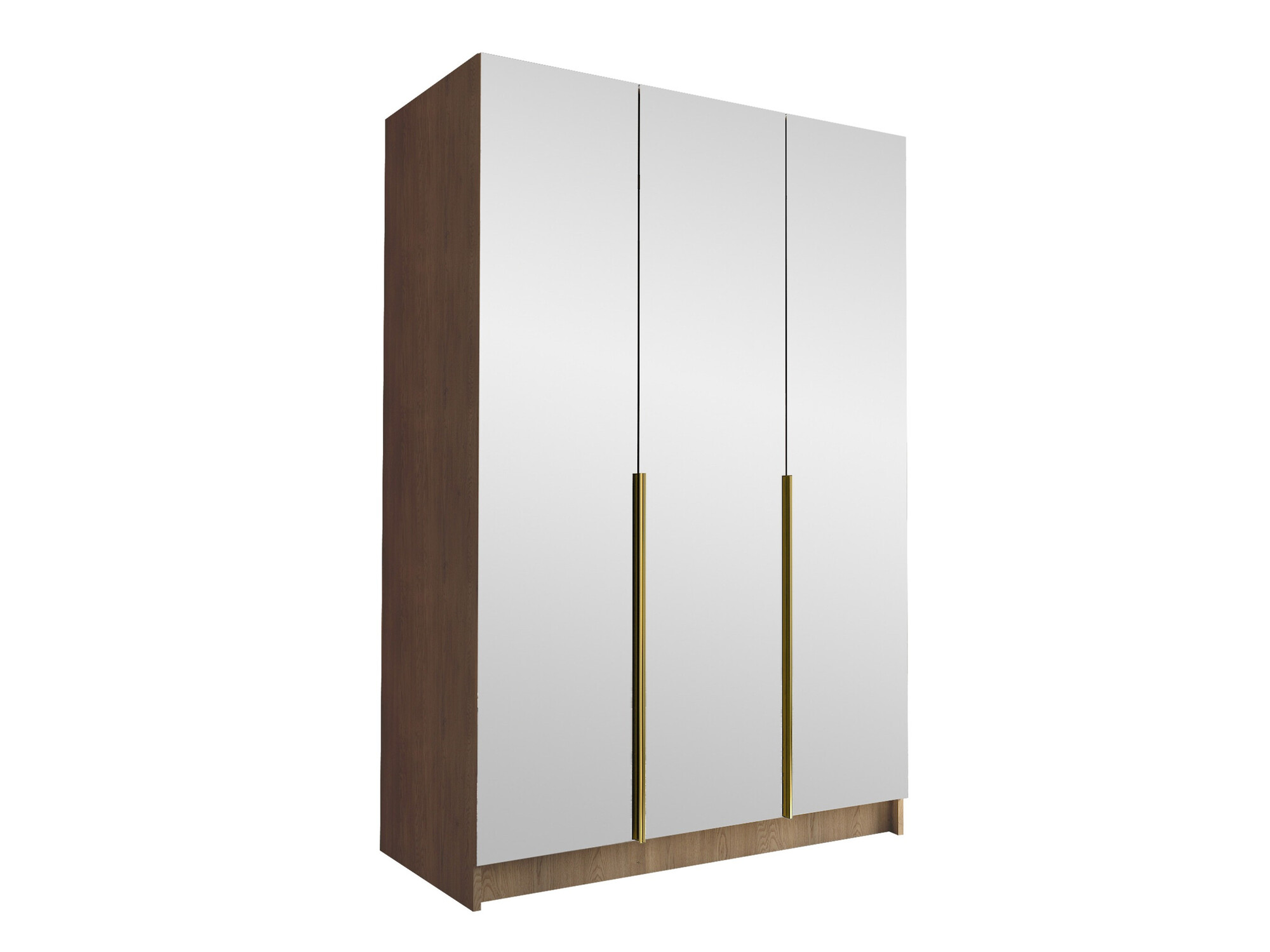 Kleiderschrank Closico 196 (Helles Holz + Gold)