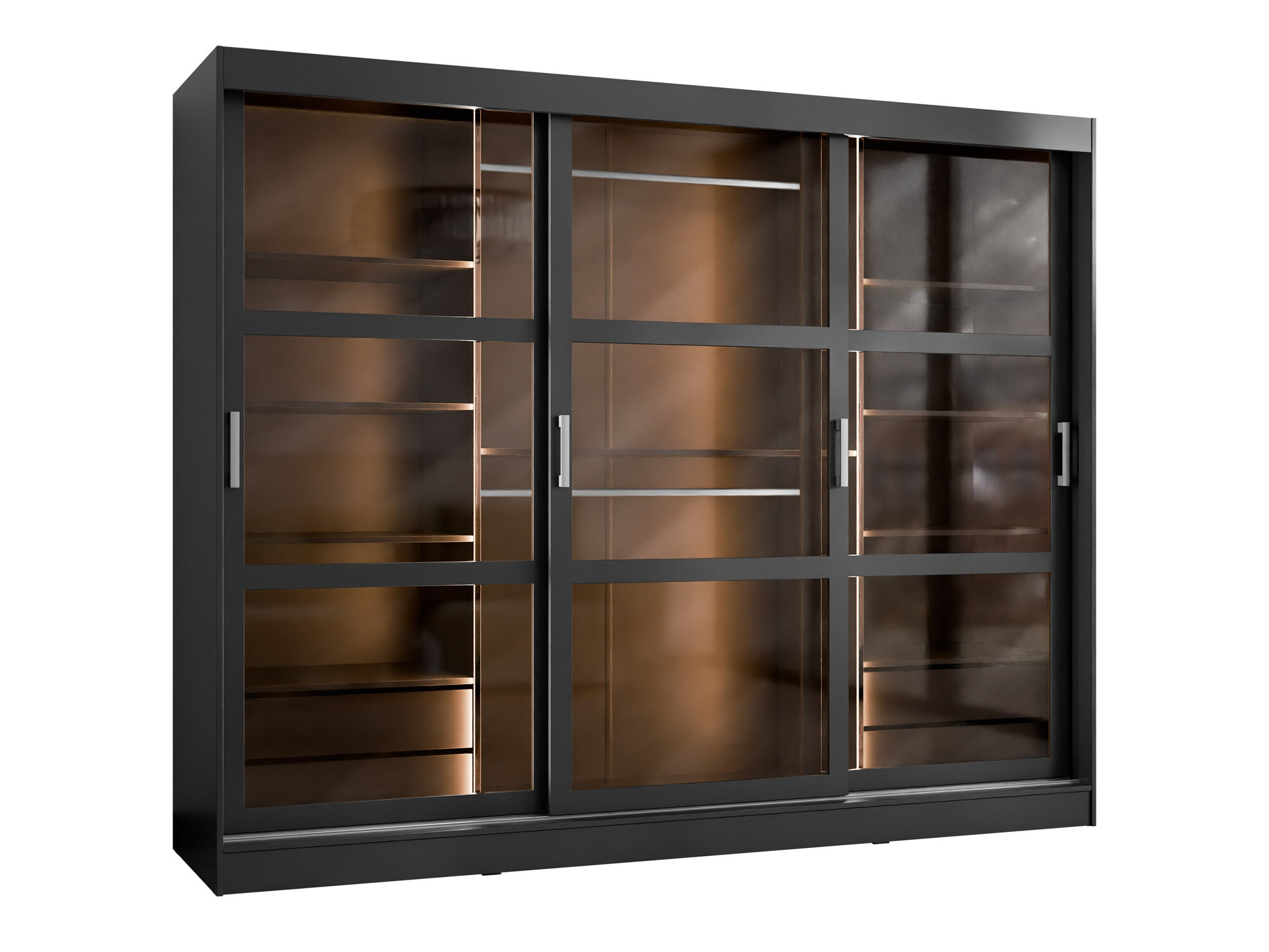 Kleiderschrank Comfivo Opus (Schwarz)