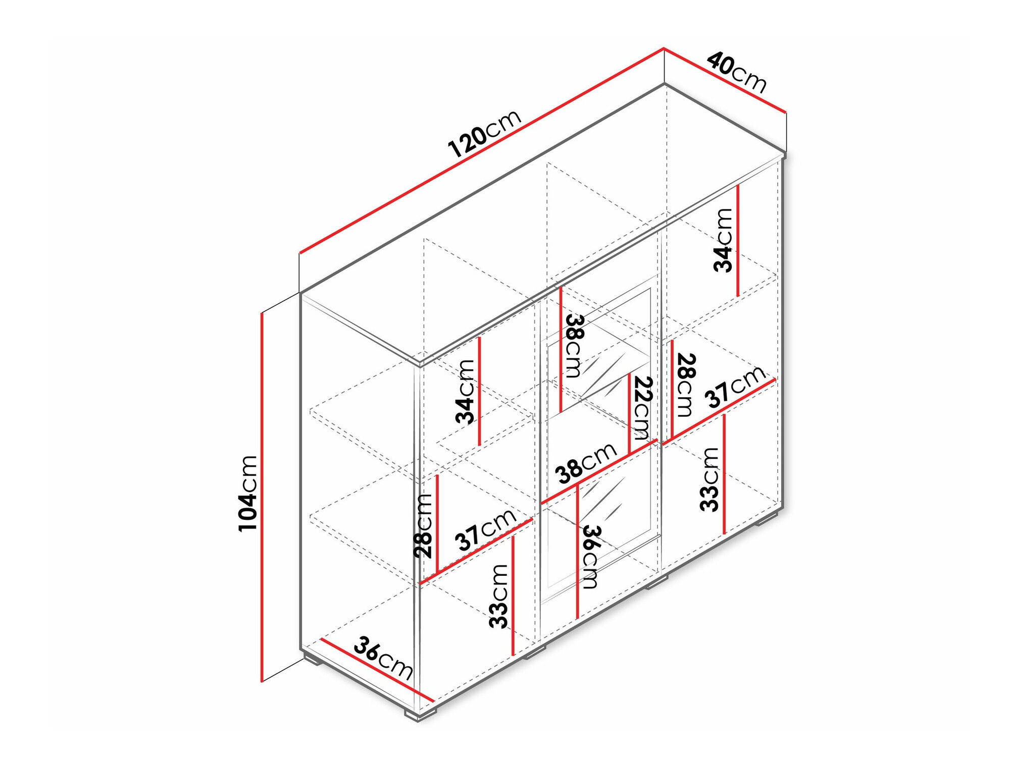 Sideboard Sarasota 186 (Wotan Eiche)