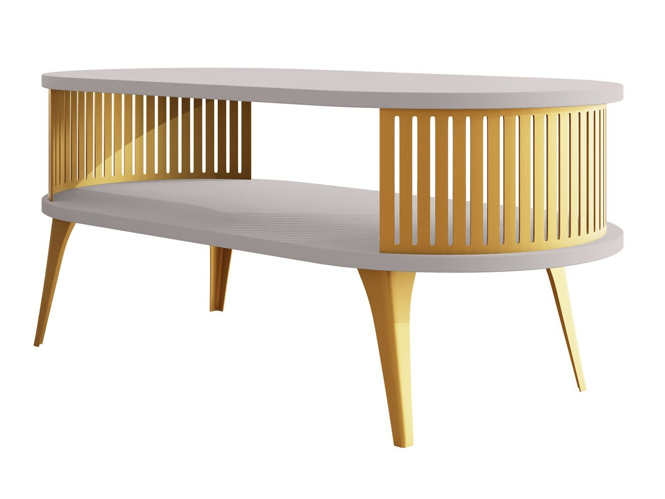 Couchtisch Vitum IV (Gold + Kaschmir)