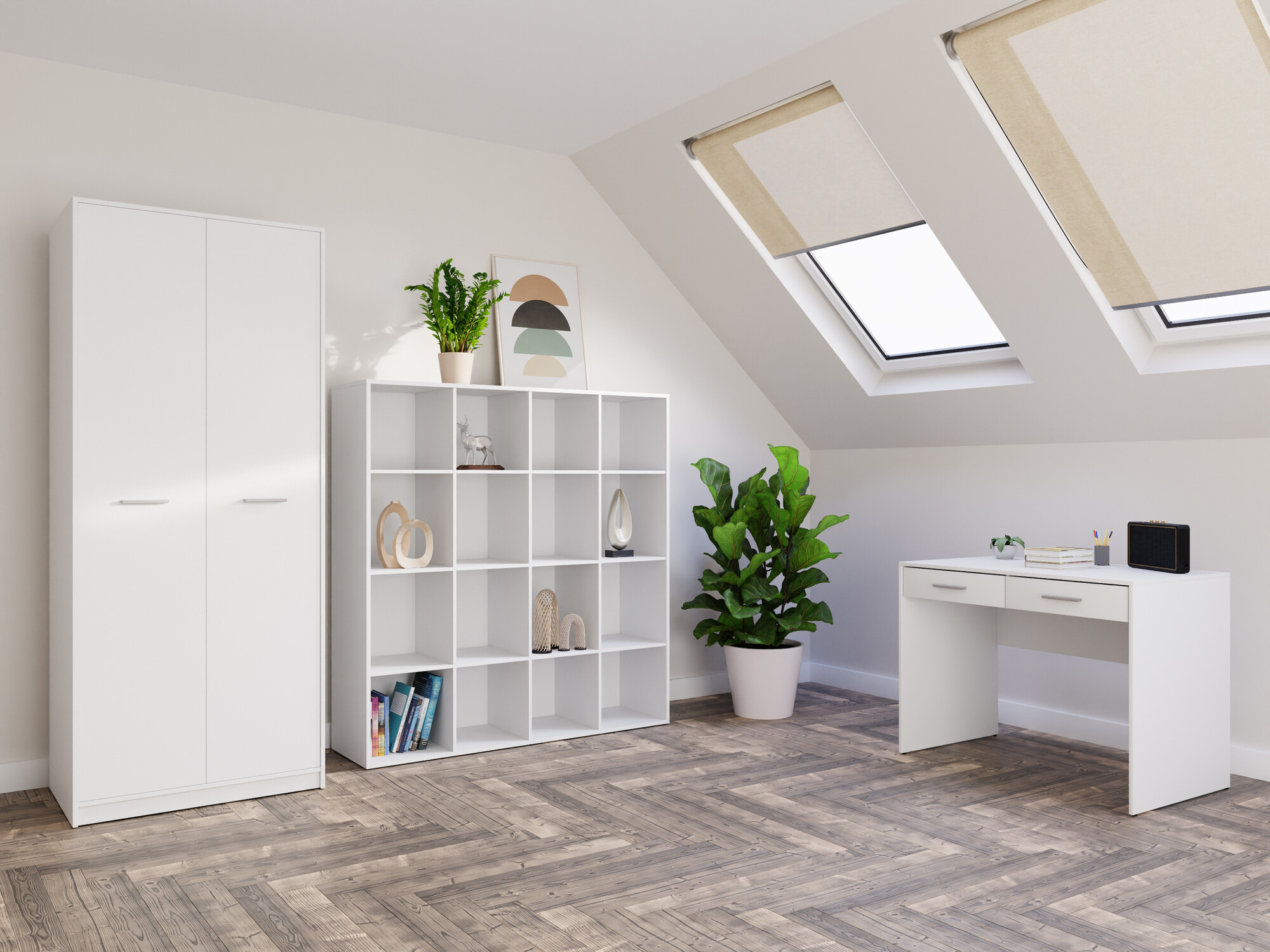 Büro-Set Novsore 166 (Weiss)