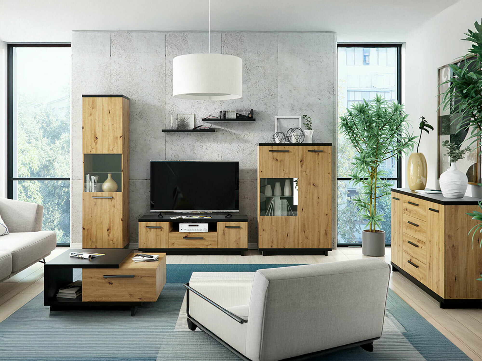 Wohnzimmer-Set Morlira 115