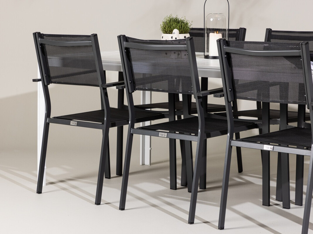 Tisch und Stühle Dallas 4806 (Weiss)