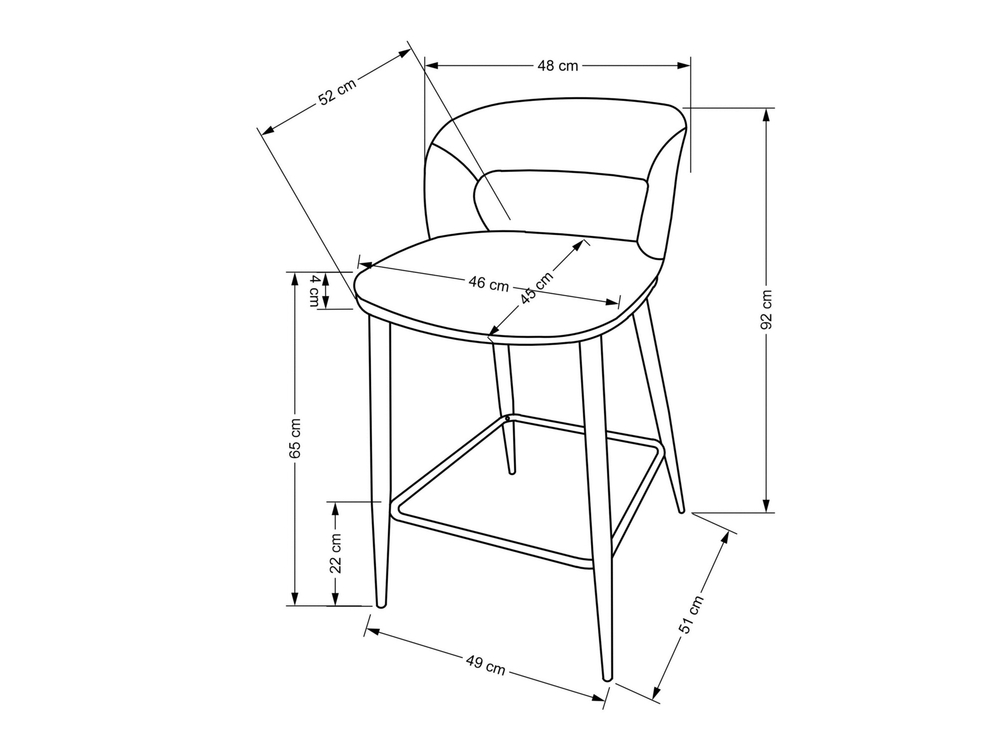 Barstuhl Houston 1932 (Beige)