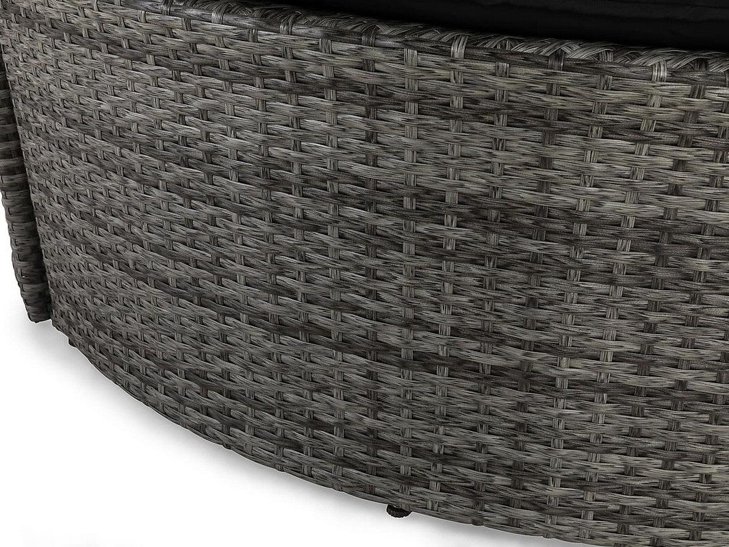 Gartenmöbel-Set Comfort Garden 1436 (Grau + Schwarz)