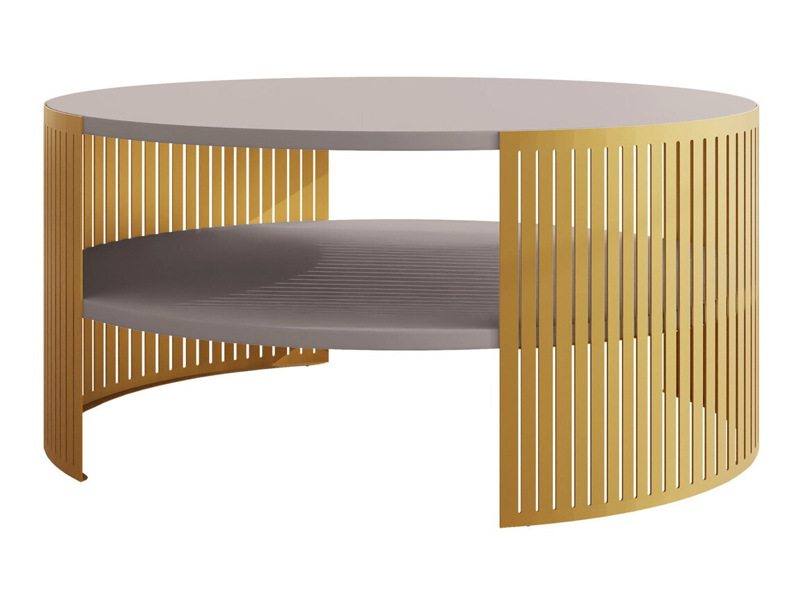 Couchtisch Civer I (Gold + Kaschmir)