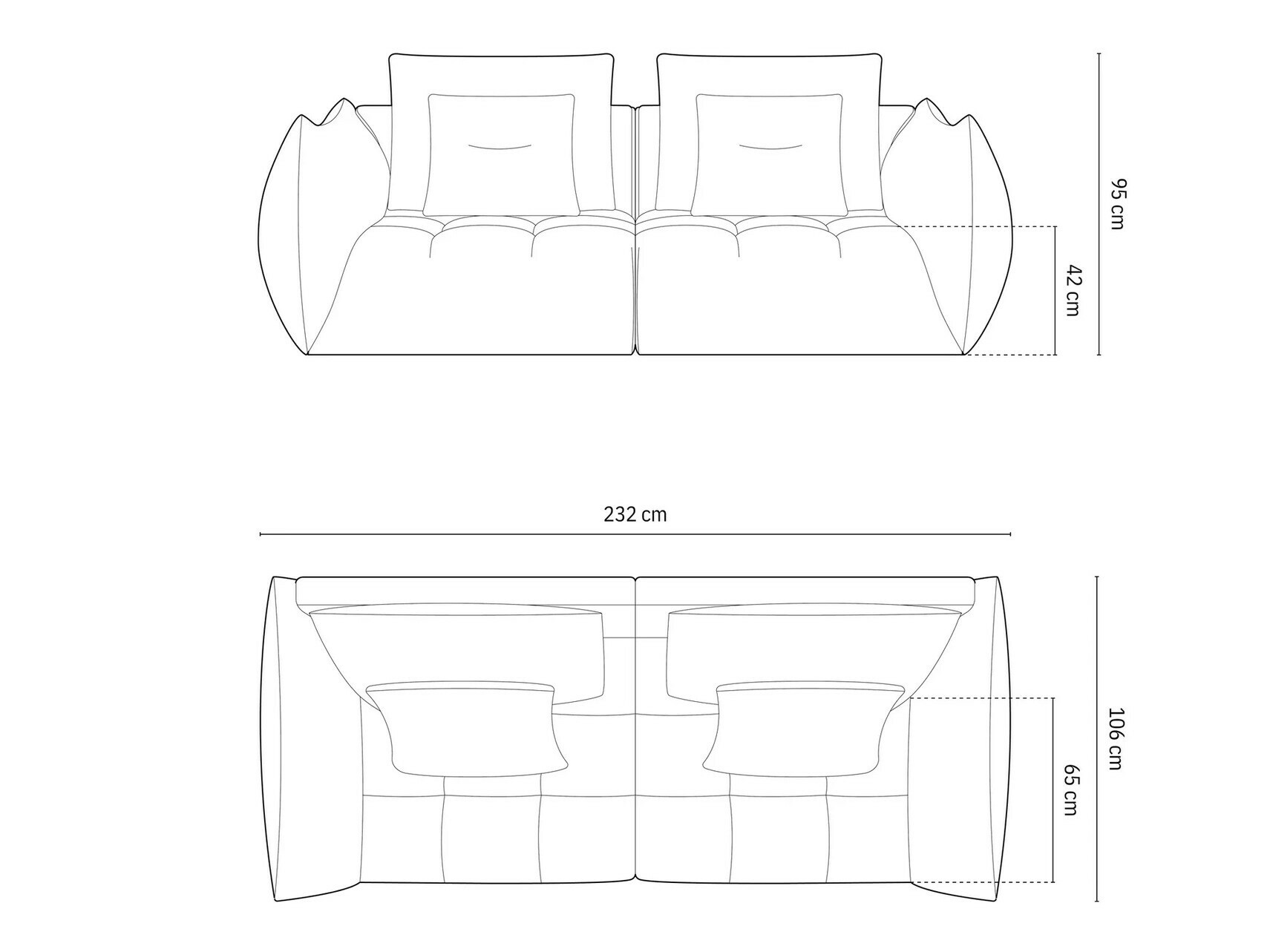 Modulares Sofa Benorli 100 (Casino Sand)