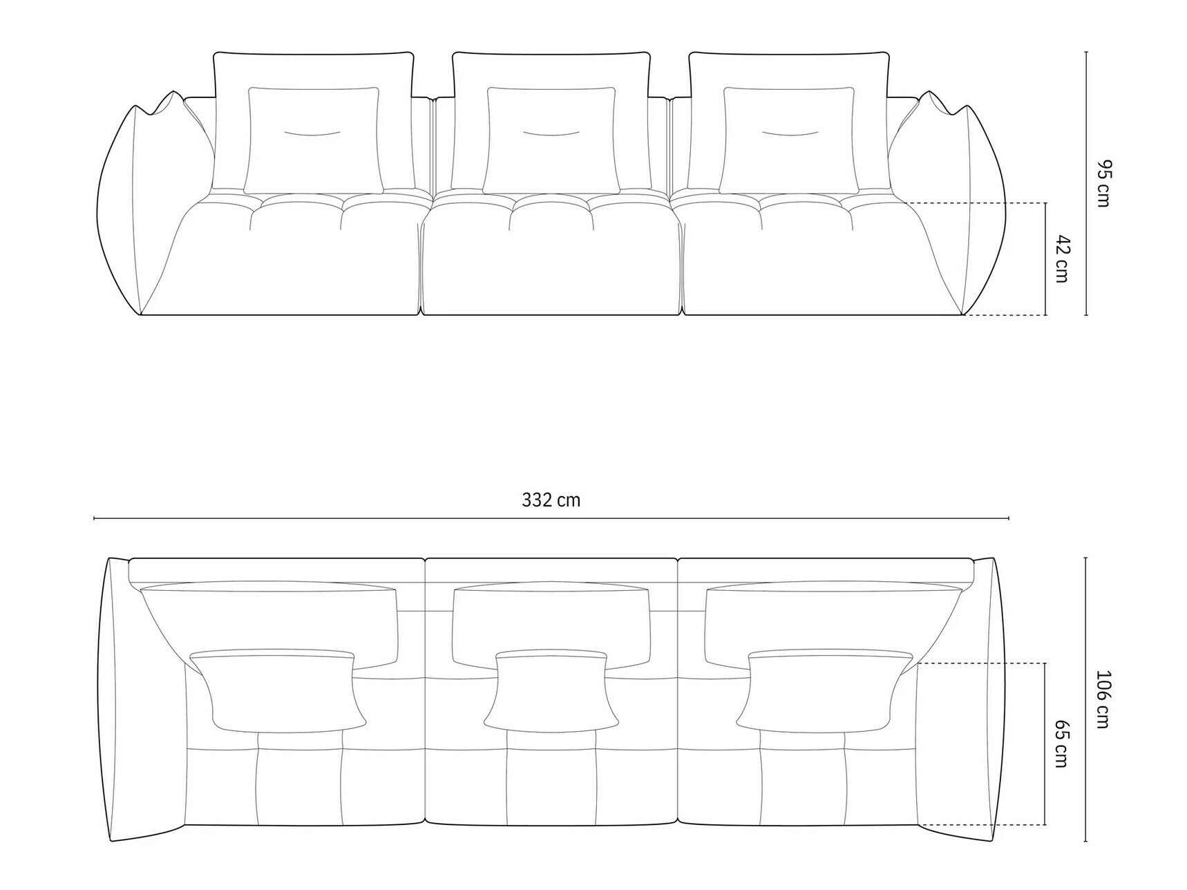 Modulares Sofa Benorli 101 (Casino Dark Blue)