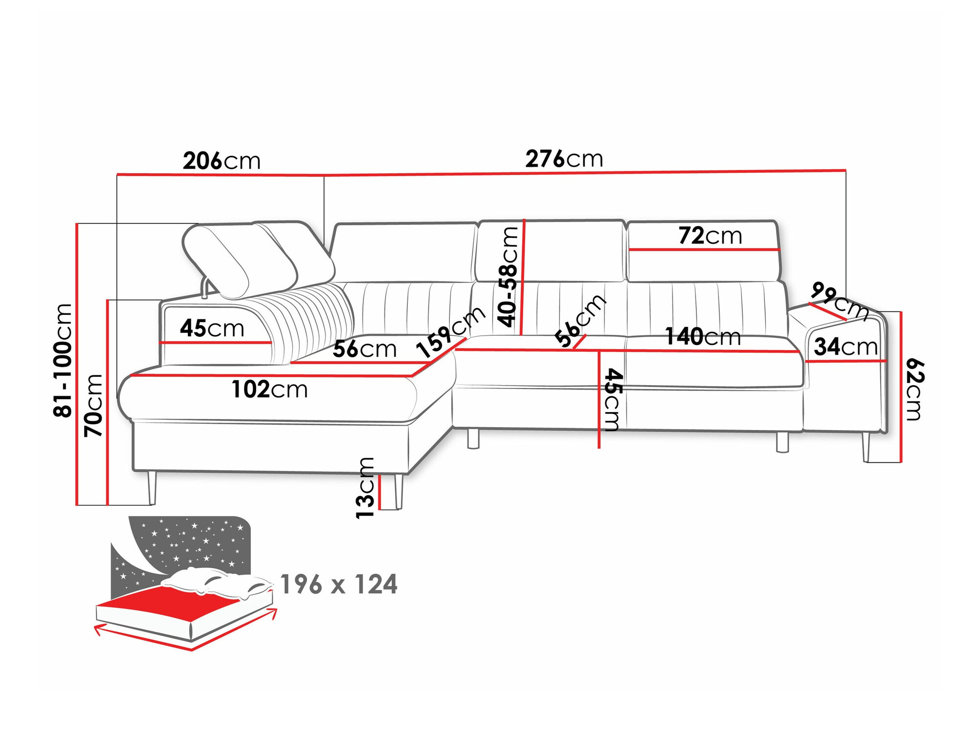 Ecksofa Comfivo Universum (Wave 05)