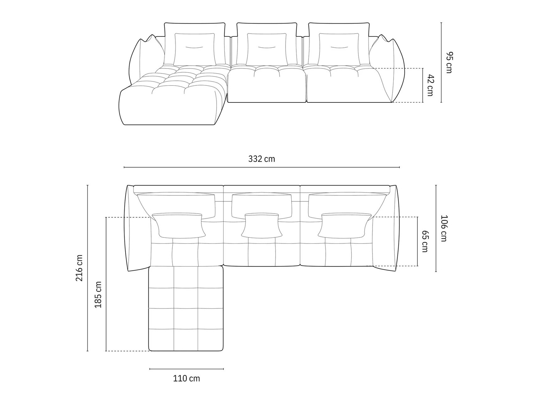Modulares Ecksofa Benorli 103 (City 05)