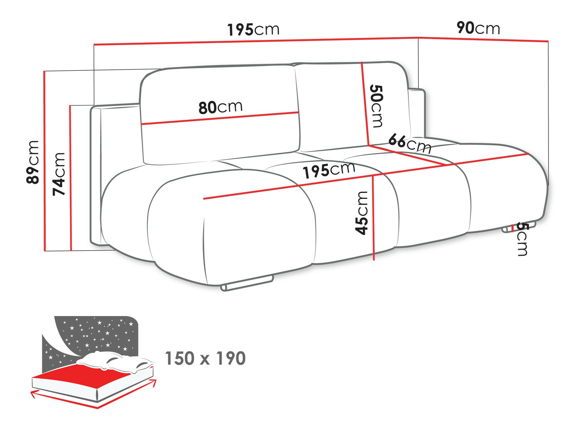 Schlafsofa Dominus (Velo 621)