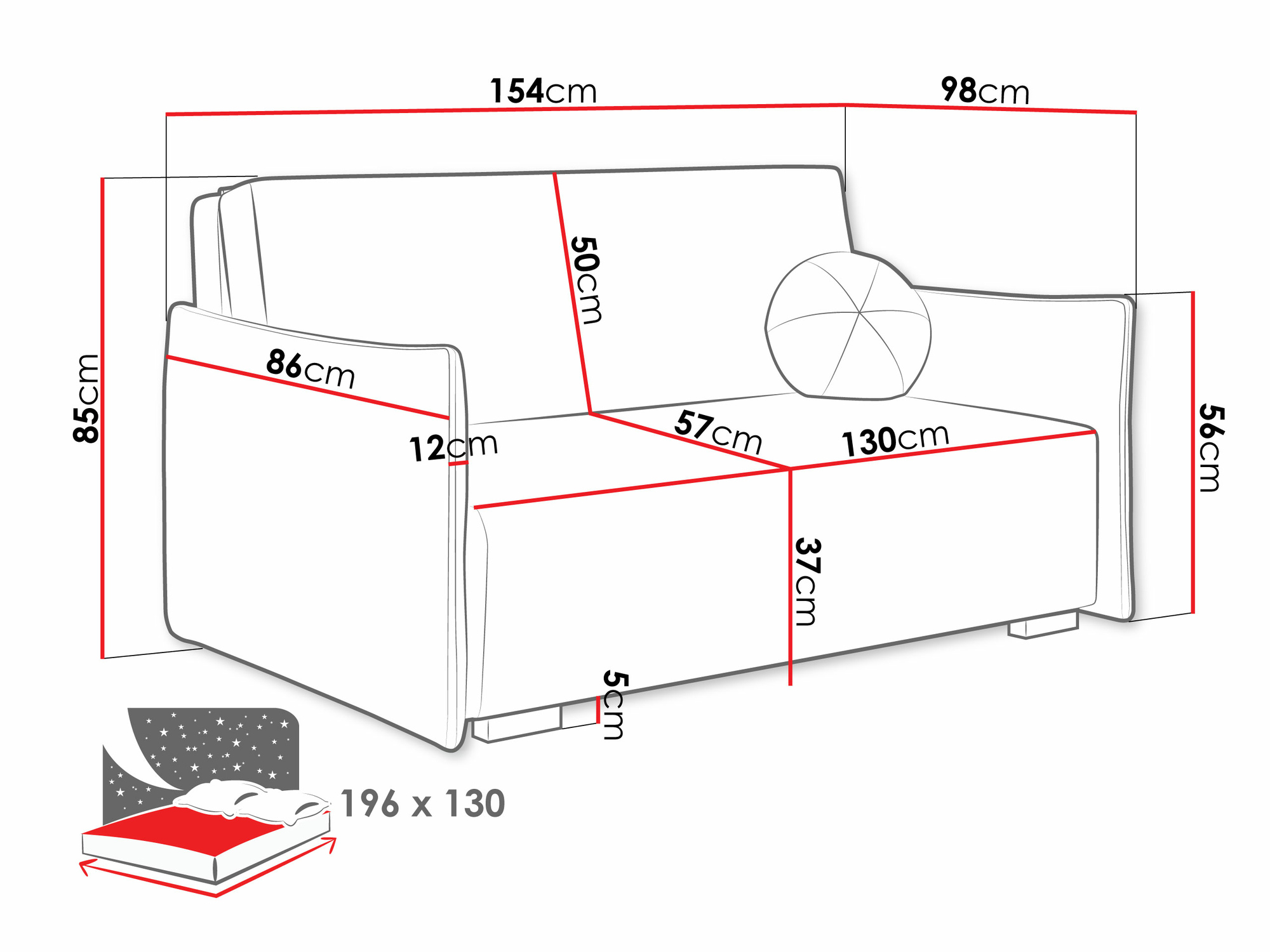 Schlafsofa Velven III (Soul 10)