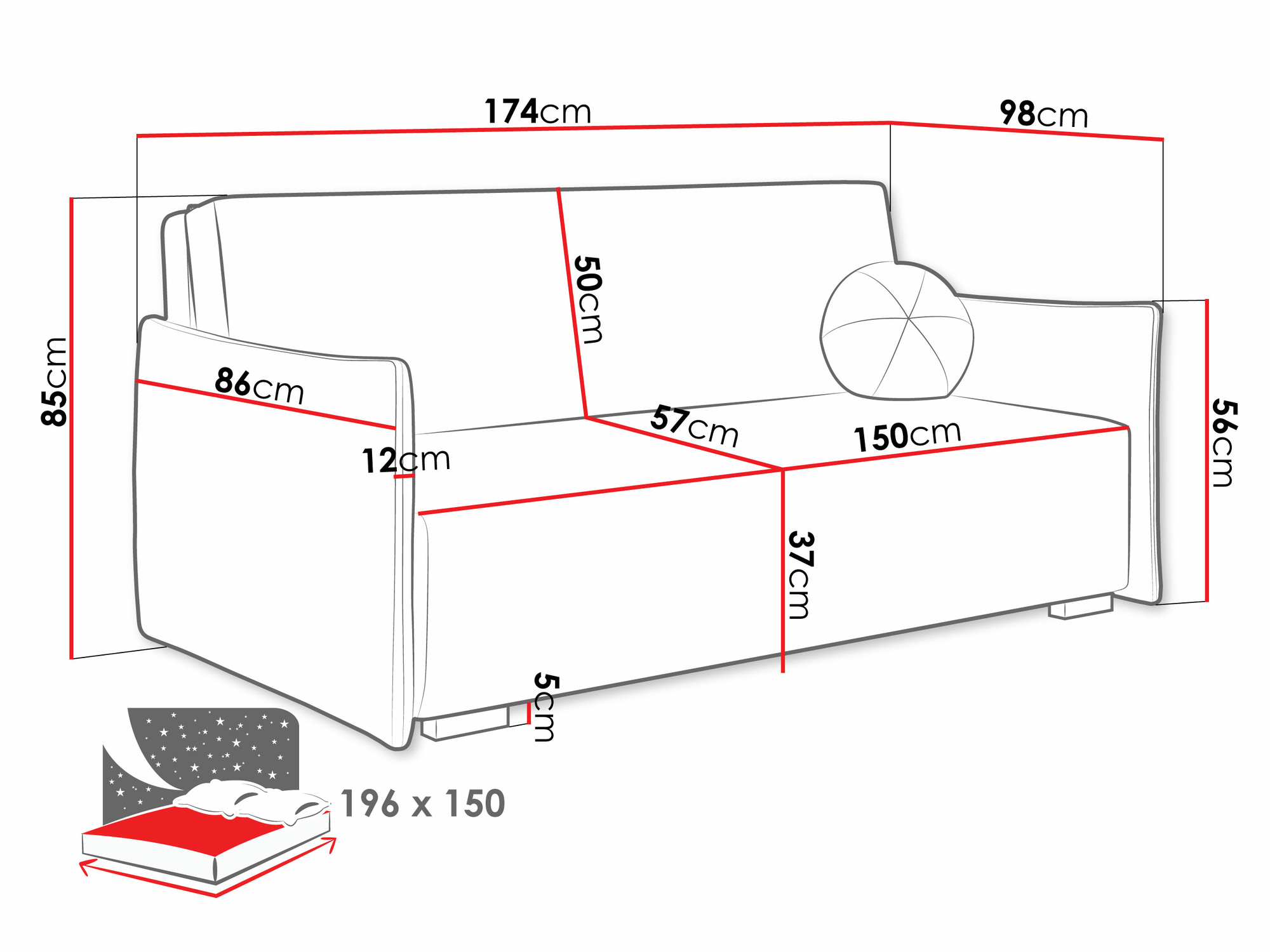 Schlafsofa Velven IV (Soul 3)