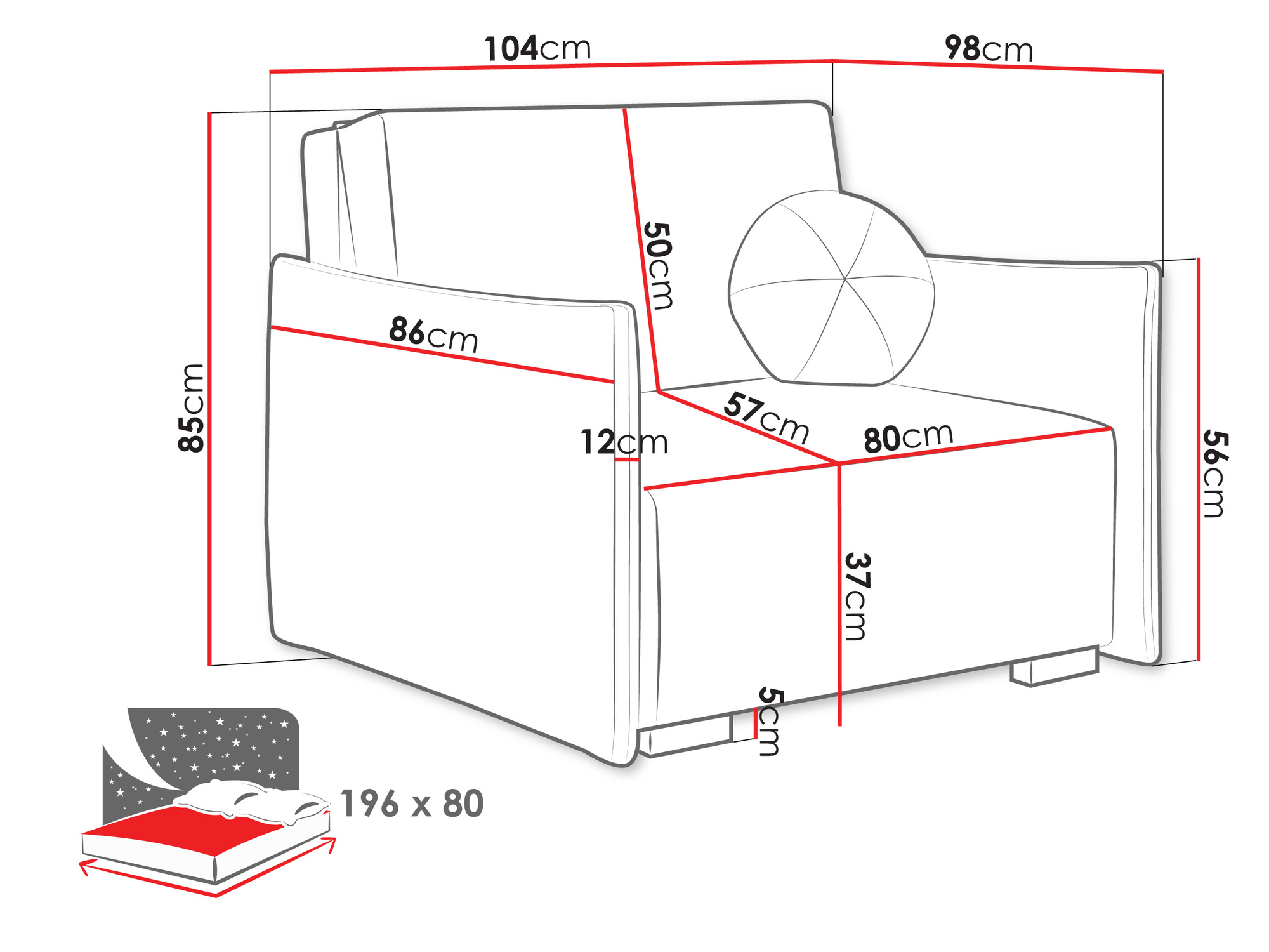Sessel Columbus 222 (Soul 10)