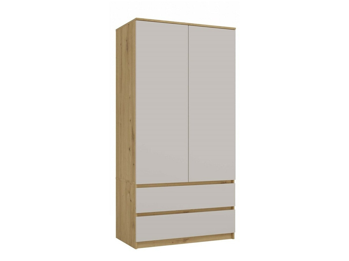 Kleiderschrank Elbvelu 116 (Artisan Eichenholzoptik + Kaschmir)