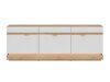 TV-Möbel Teselbu 100 (Weiss + Torro-Eiche)