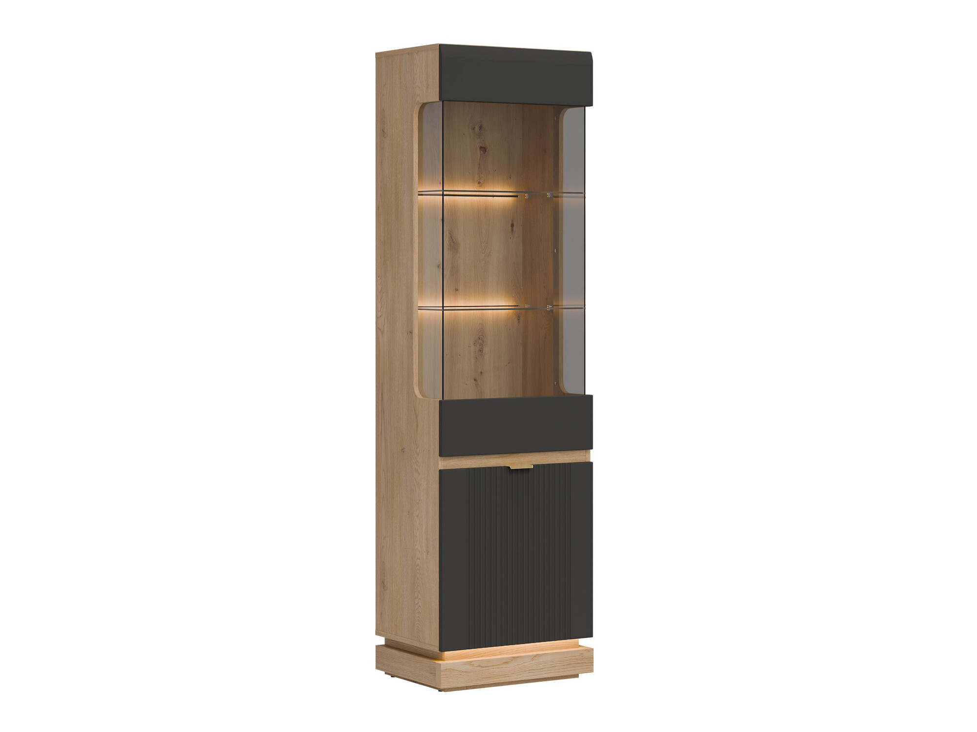 Regal Teselbu 109 (Anthrazit + Eichenholzoptik)