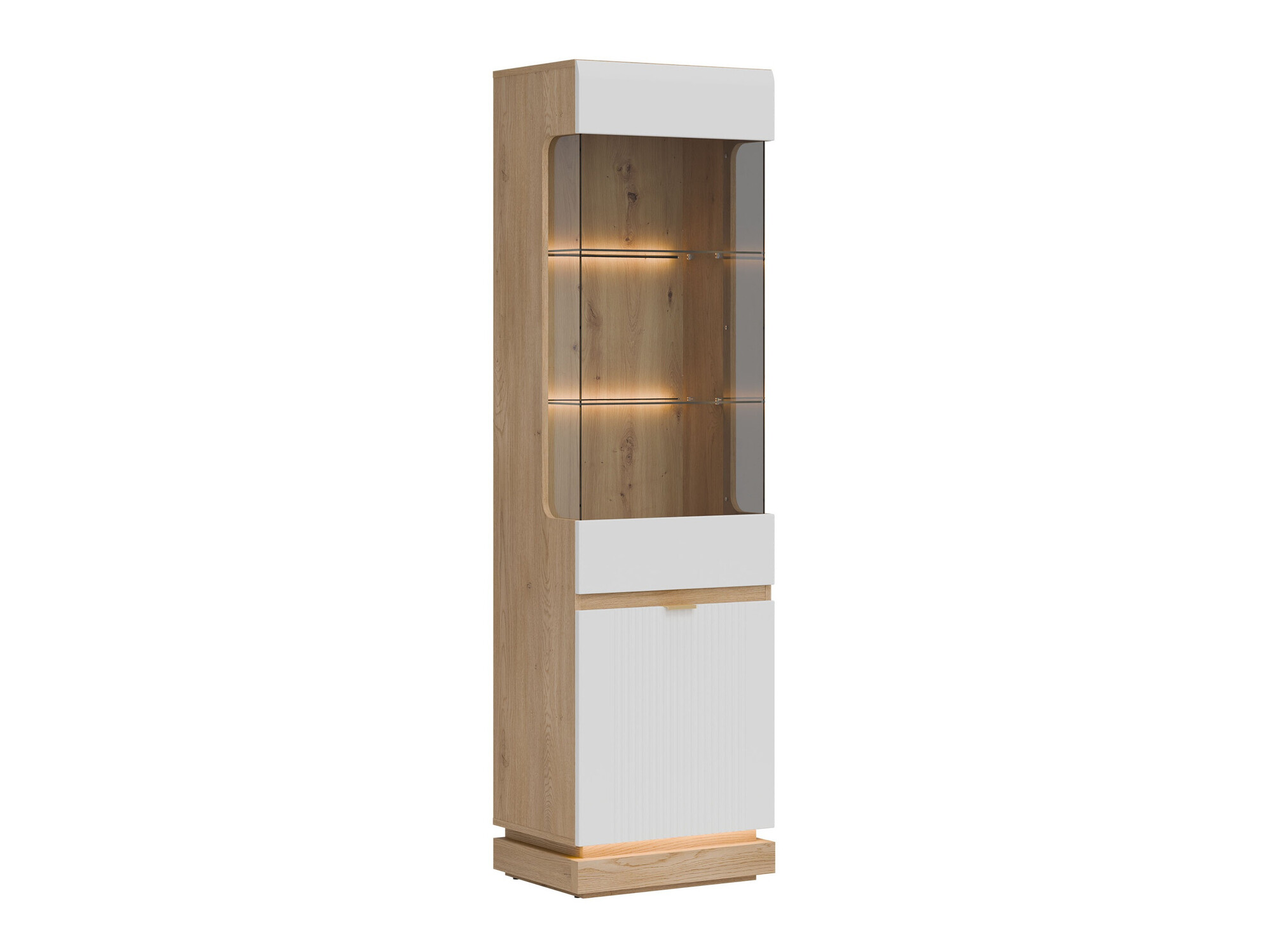 Regal Teselbu 109 (Weiss + Eiche)