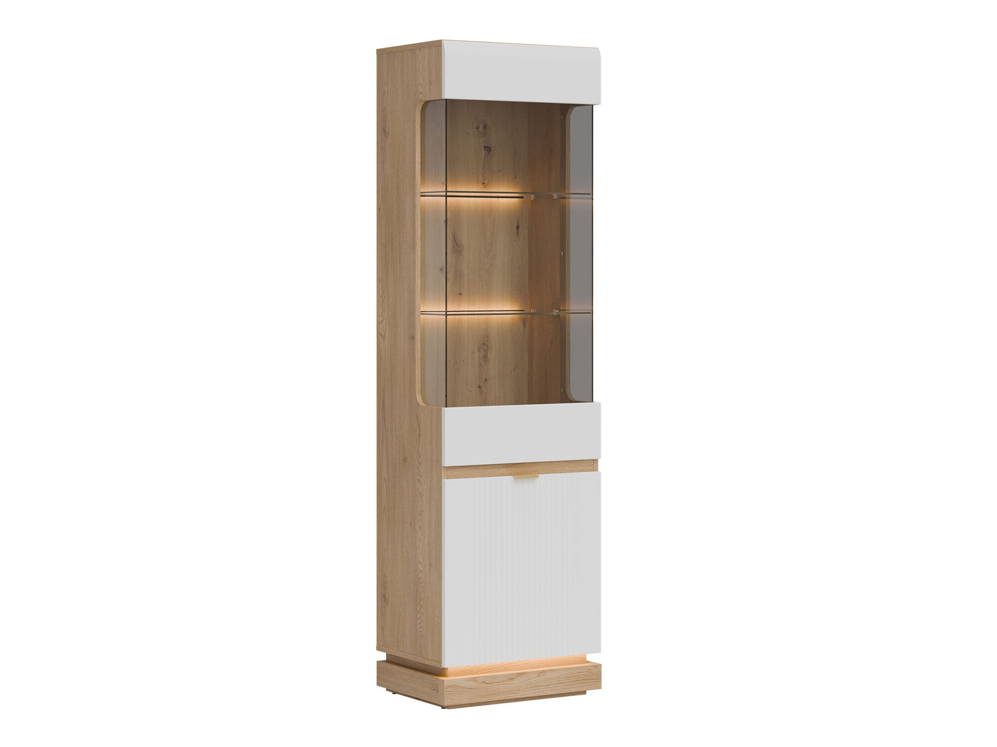 Regal Teselbu 109 (Weiss + Eichenholzoptik)
