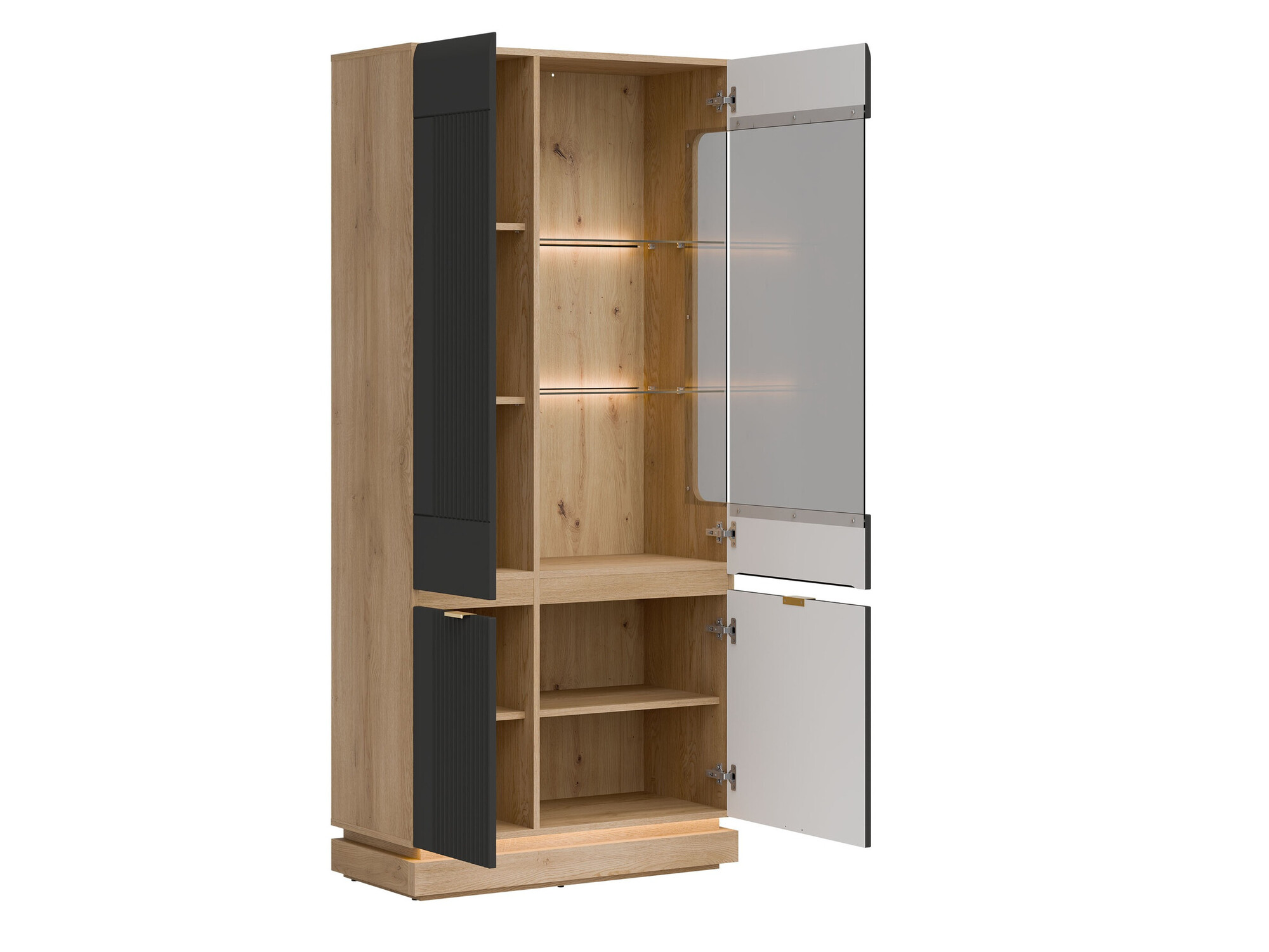 Regal Teselbu 111 (Anthrazit + Eiche)
