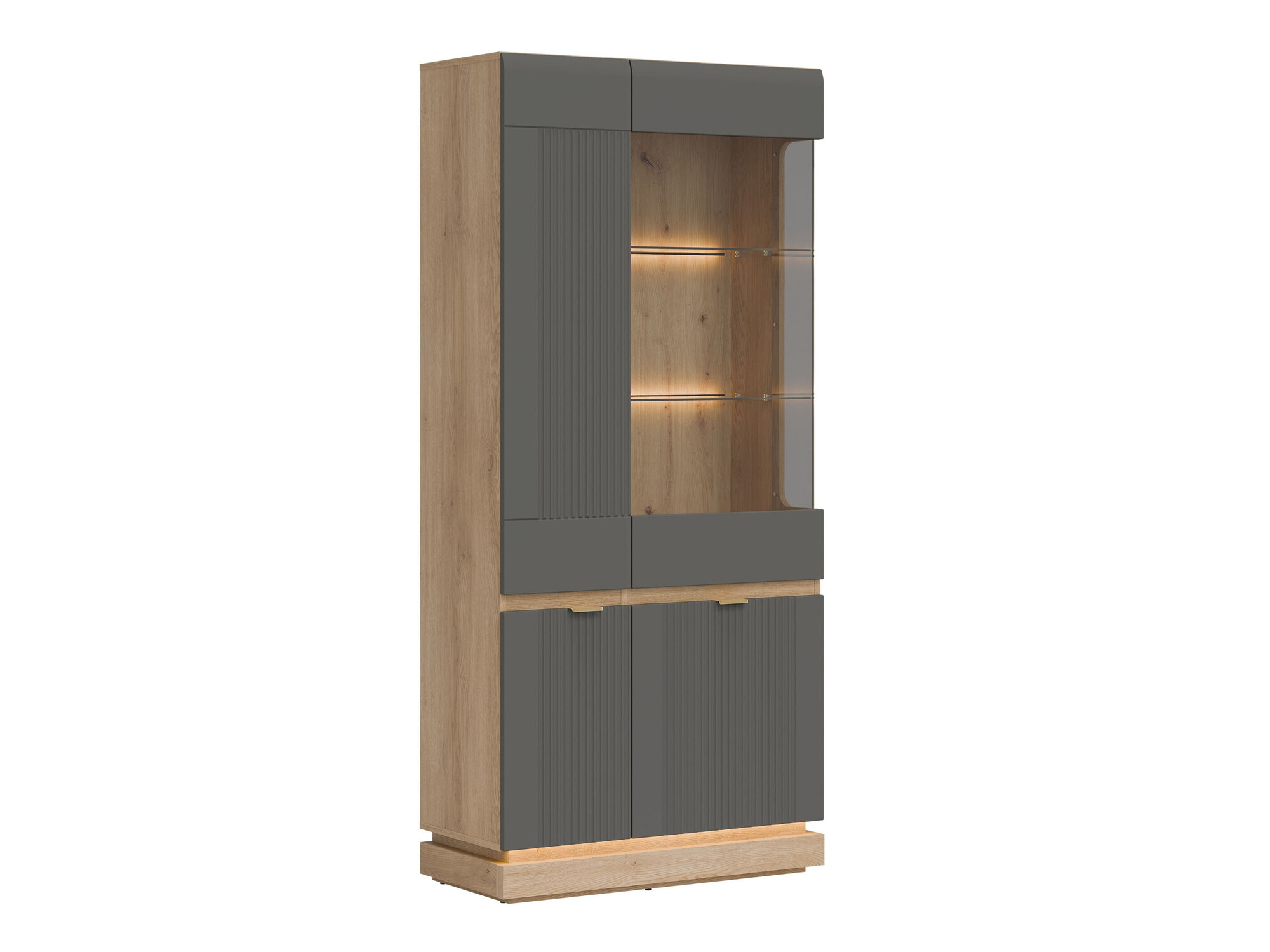Regal Teselbu 111 (Grau + Eiche)
