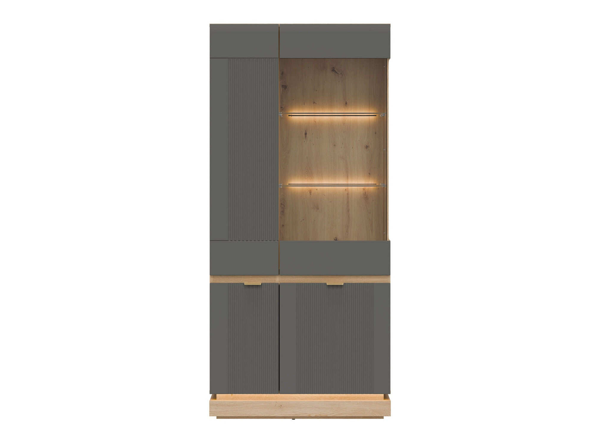 Regal Teselbu 111 (Grau + Eiche)