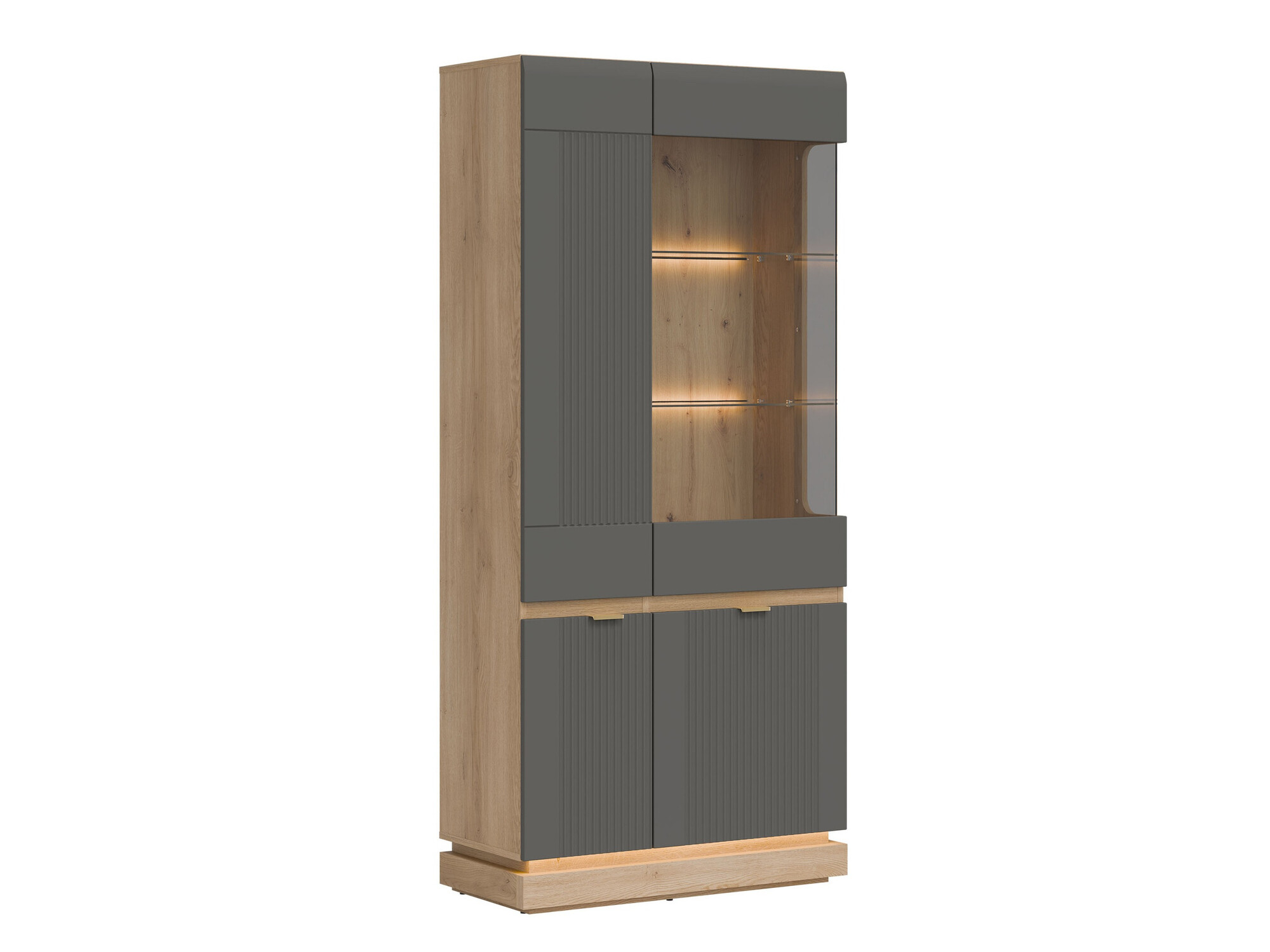 Regal Teselbu 111 (Grau + Eiche)