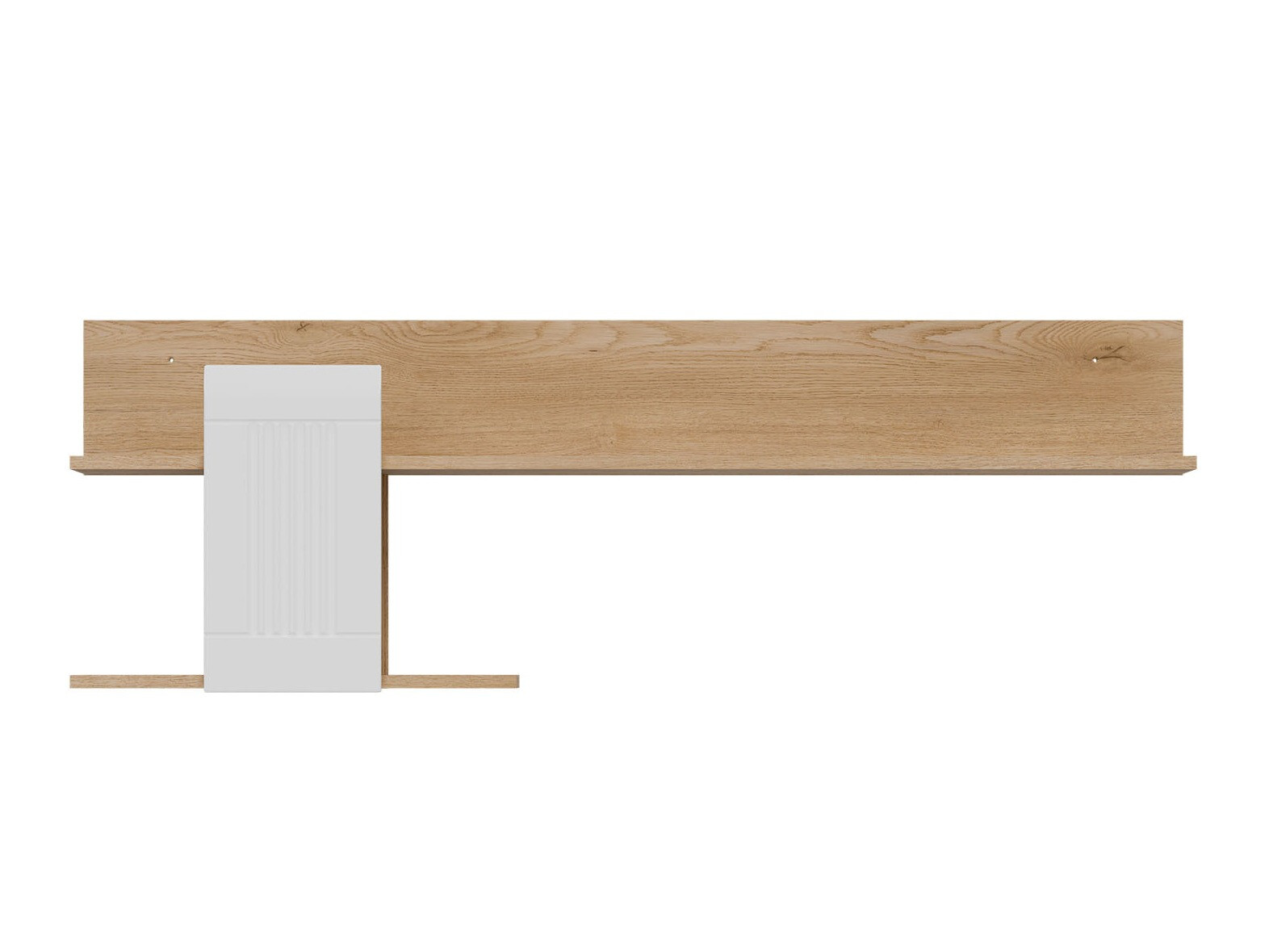Wandregal Teselbu 115 (Weiss + Eiche)