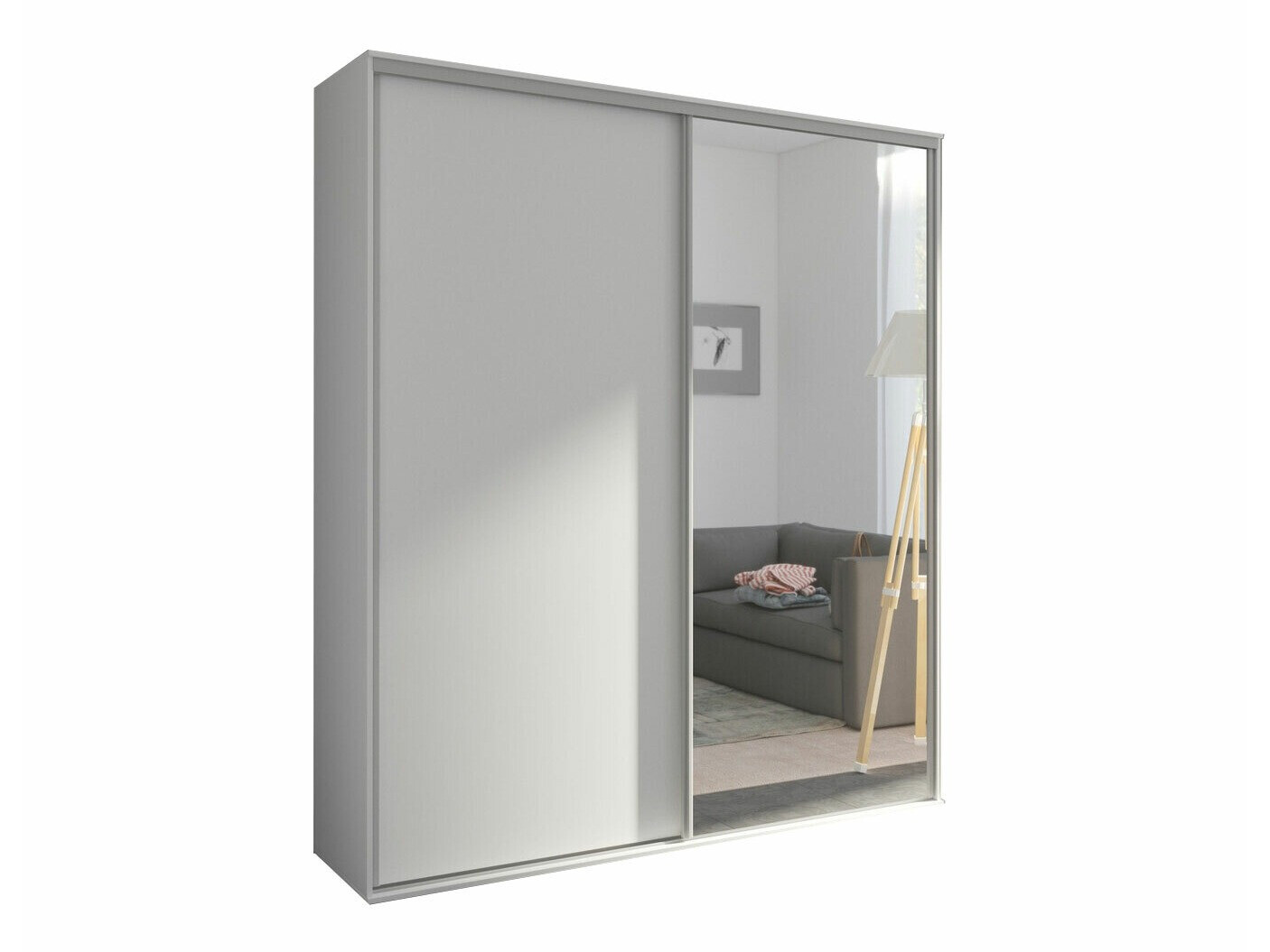 Kleiderschrank Murrieta 180 (Weiss)