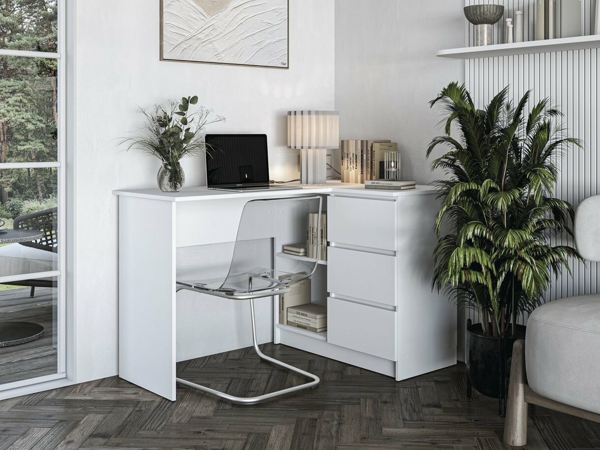 Eckschreibtisch Houston 1950 (Weiss)