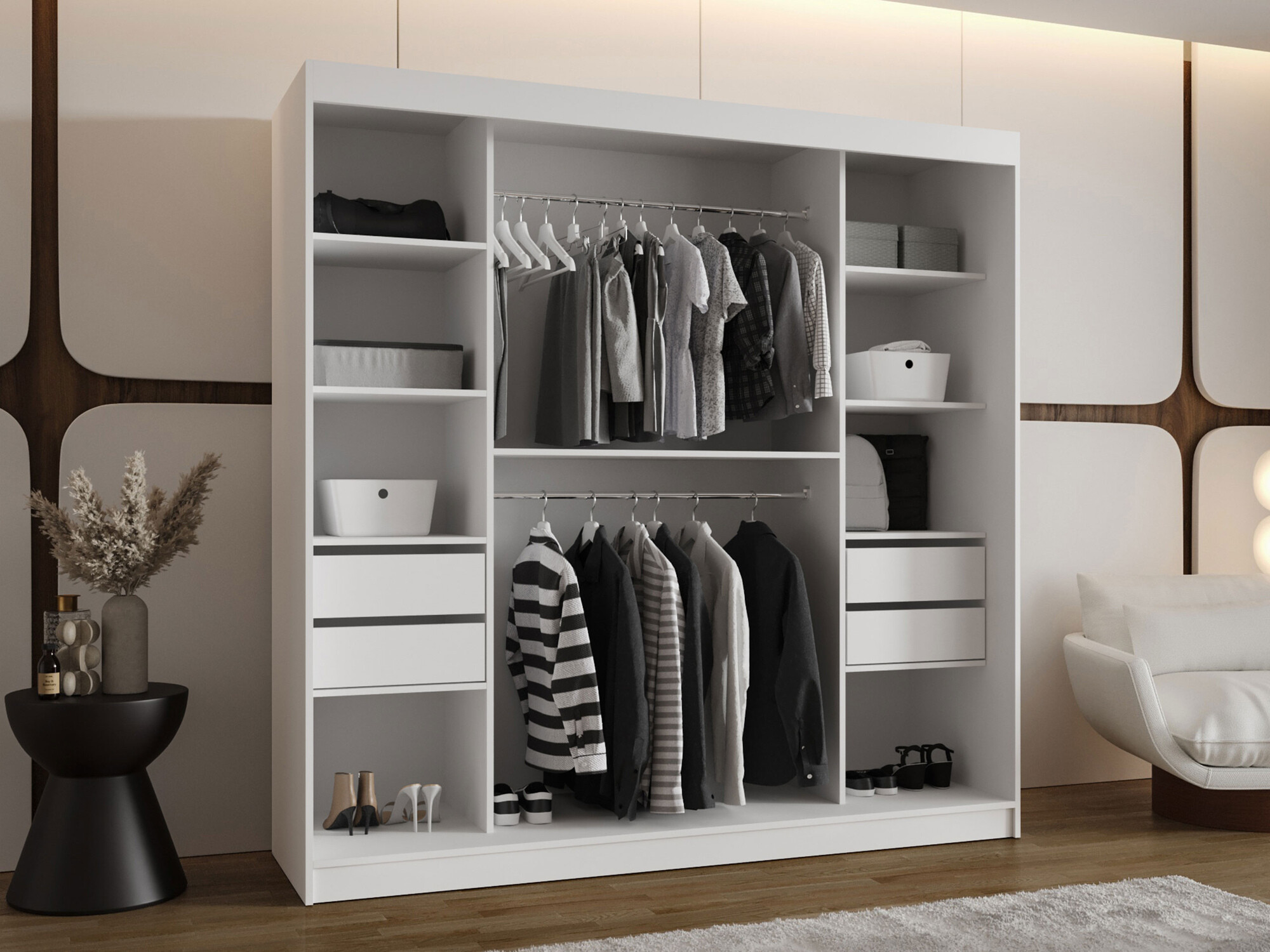 Kleiderschrank Hartford 499 (Kaschmir)