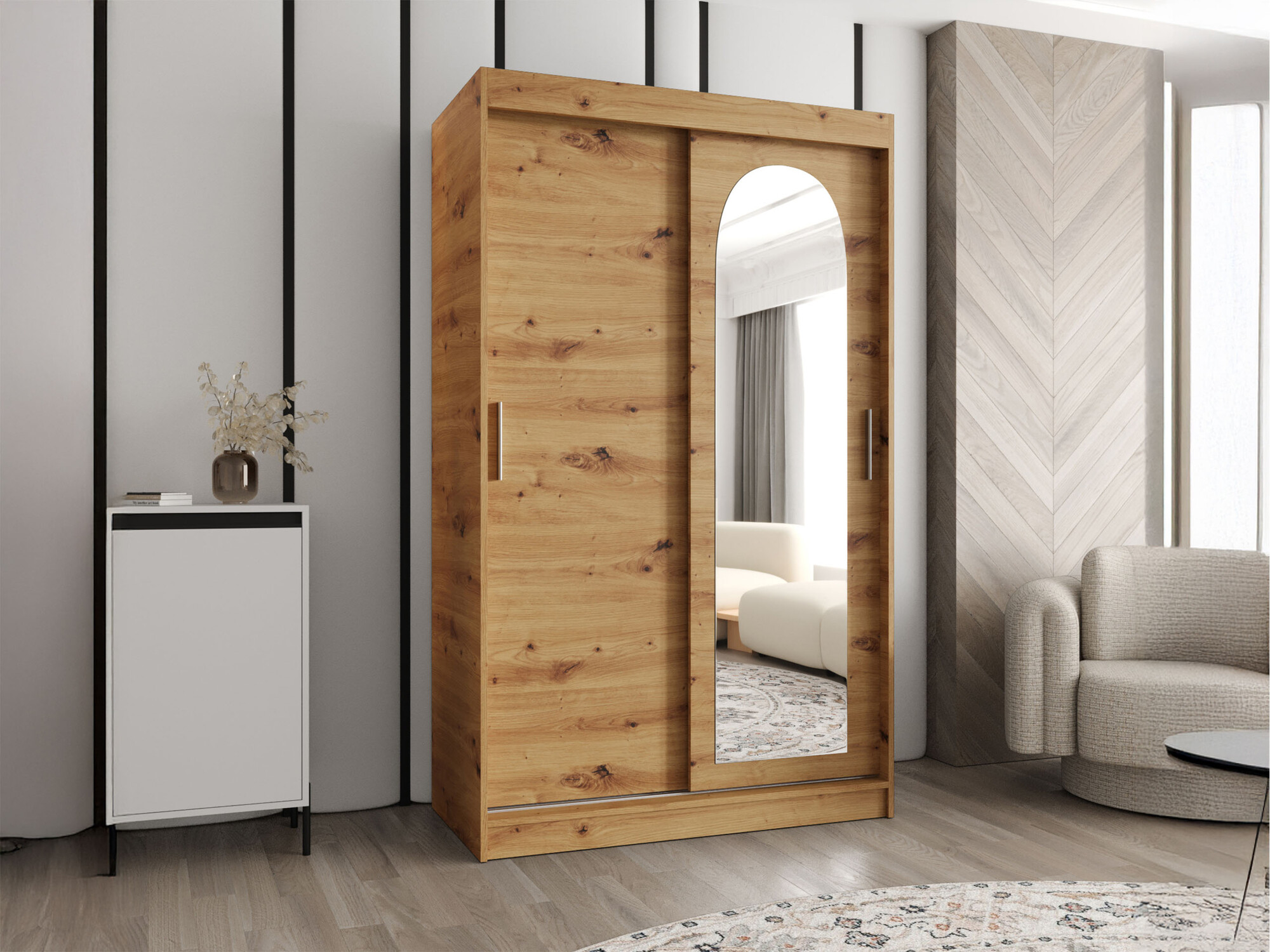 Kleiderschrank Hartford 504 (Artisan-Eiche)