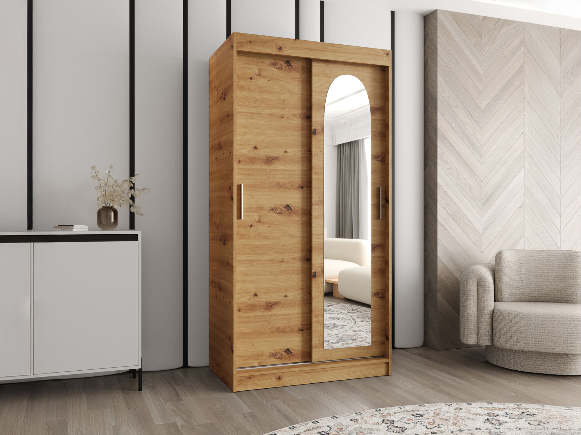 Kleiderschrank Hartford 505 (Artisan-Eiche)