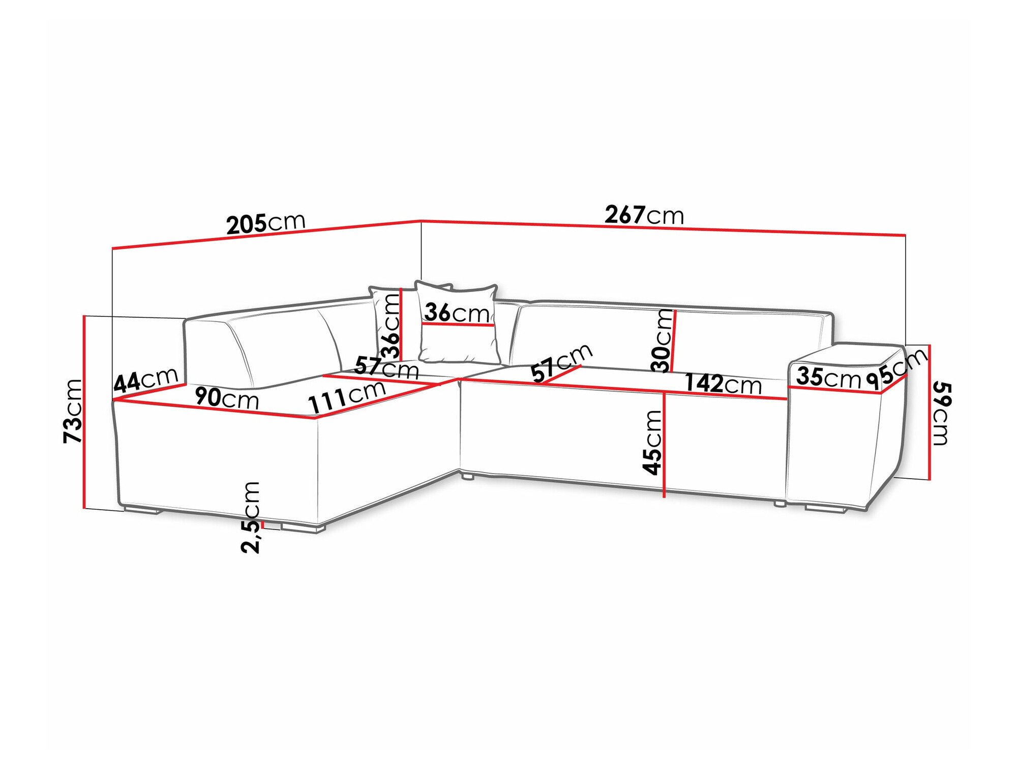 Ecksofa Comfivo 289 (Kronos 19)