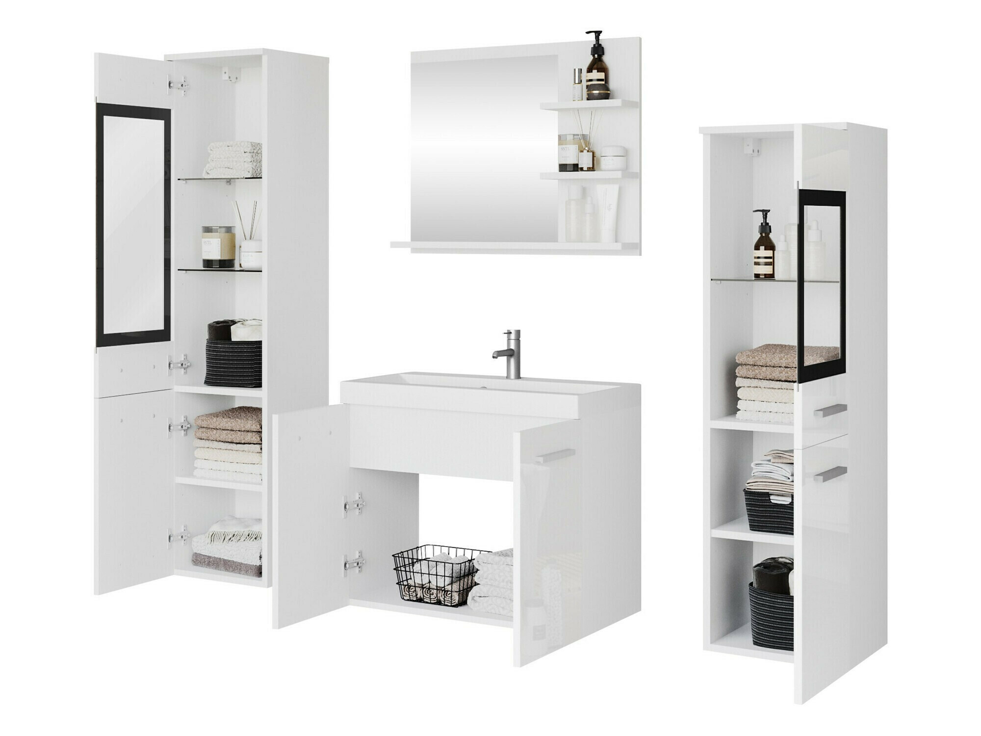 Badezimmer-Set Scientia IV (Kastanienholzoptik)